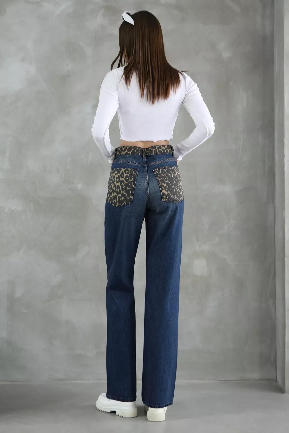Blue  Pocket Jeans, DARK BLUE, large image number 4