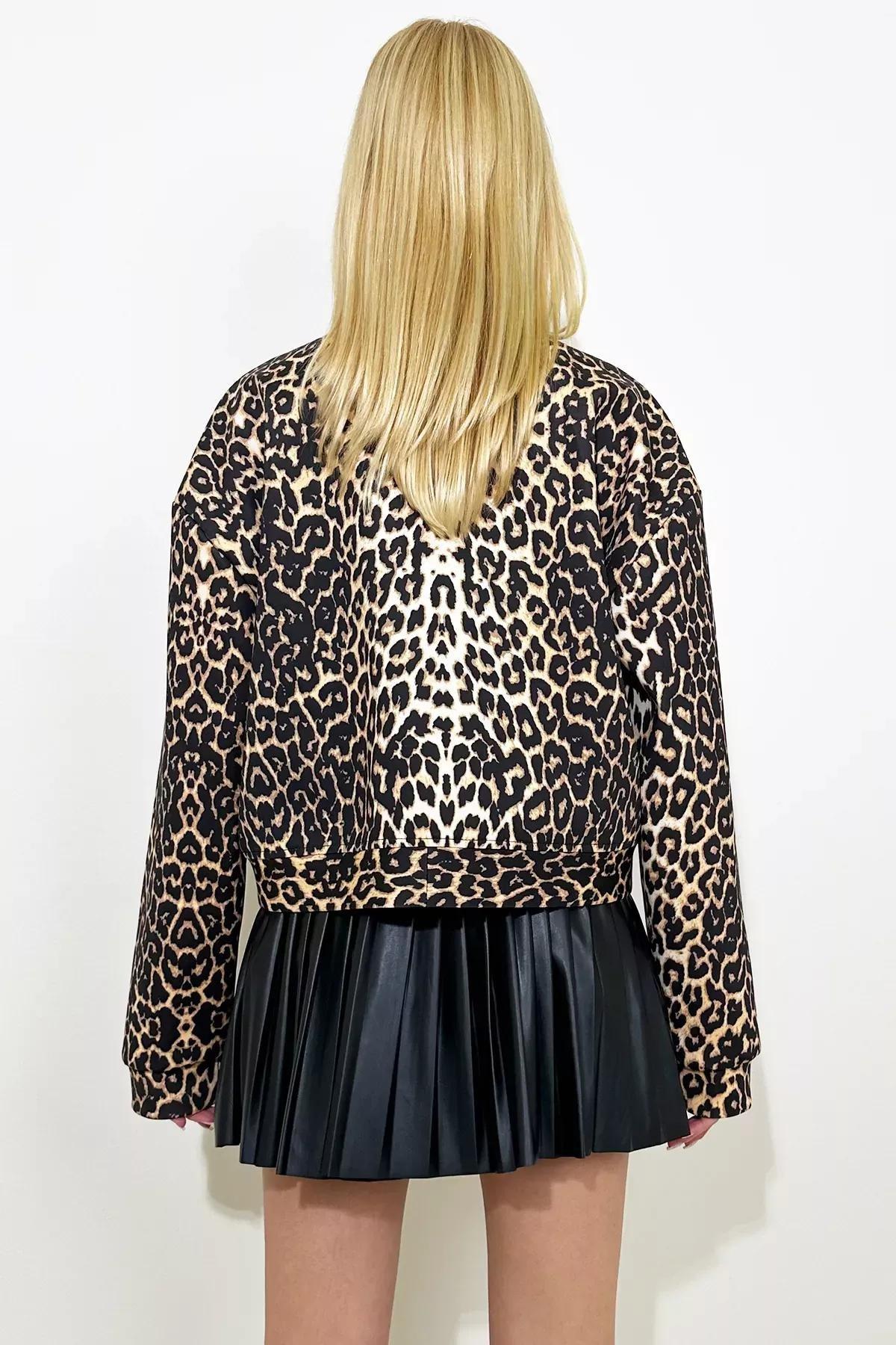 Black Leopard Double Pocket Jacket, Very colorful, large image number 3