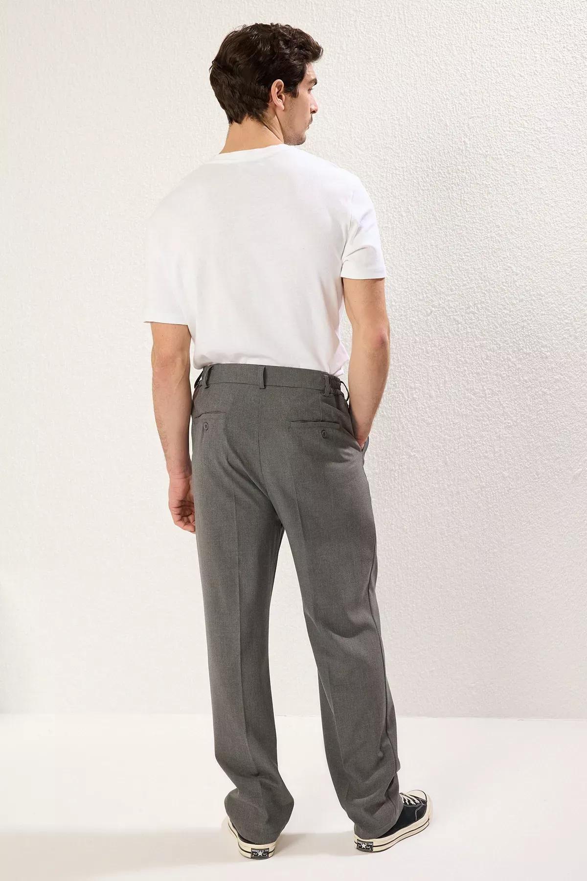 Grey Sustainable Wideleg Relaxed Fit Trousers, , large image number 6