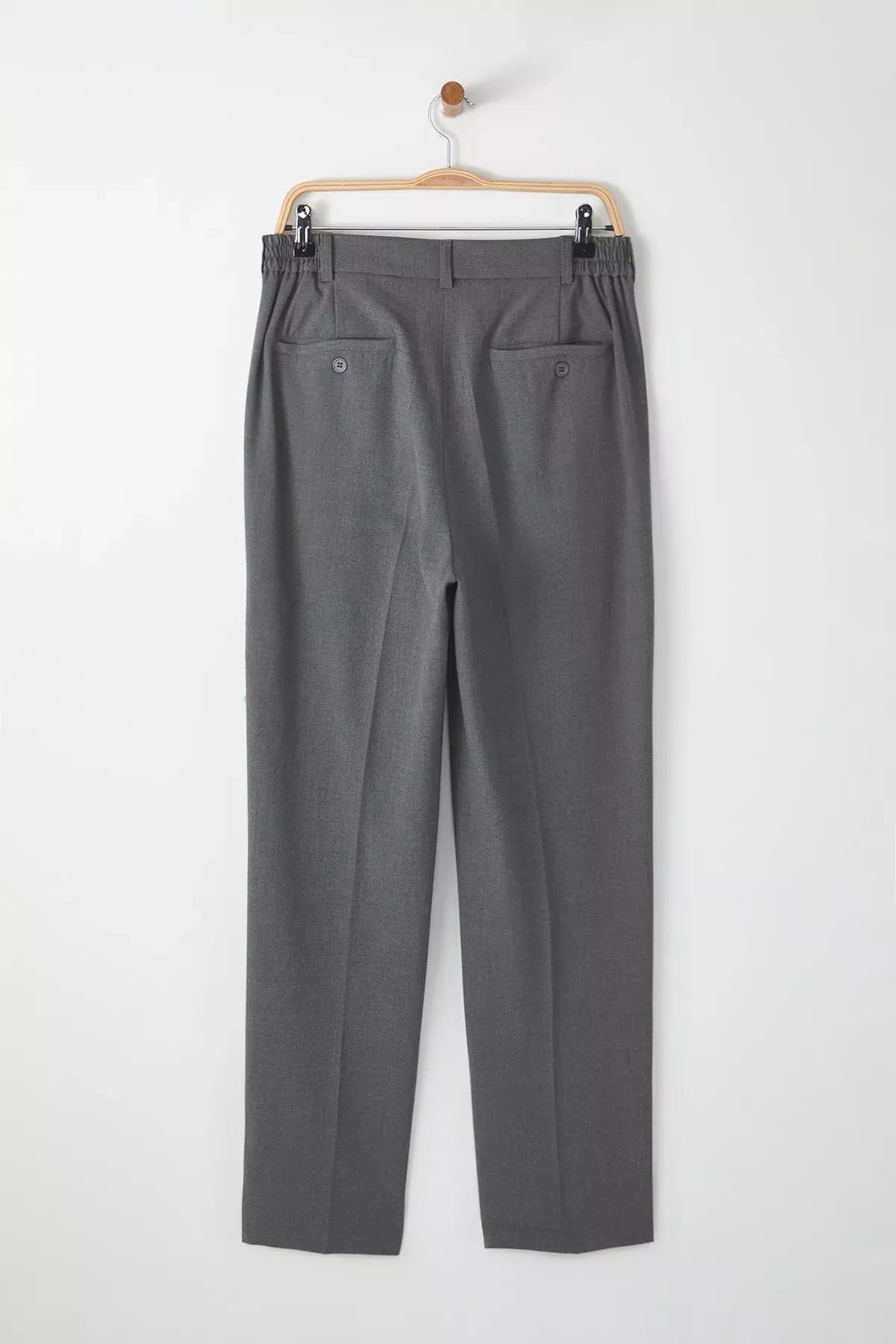 Grey Sustainable Wideleg Relaxed Fit Trousers, , large image number 7