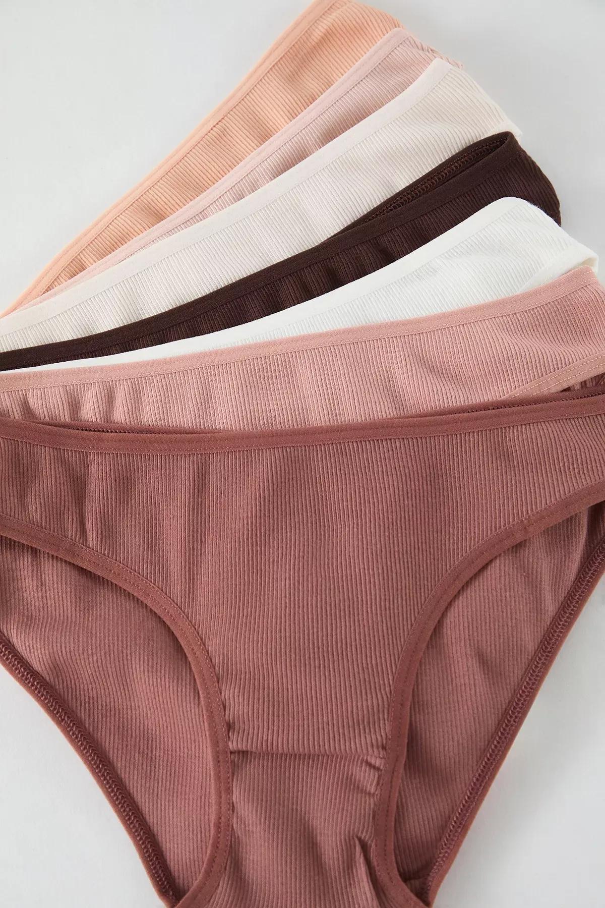 Brown-Multicolour Knitted Panties, set of 7, C101_5650, medium