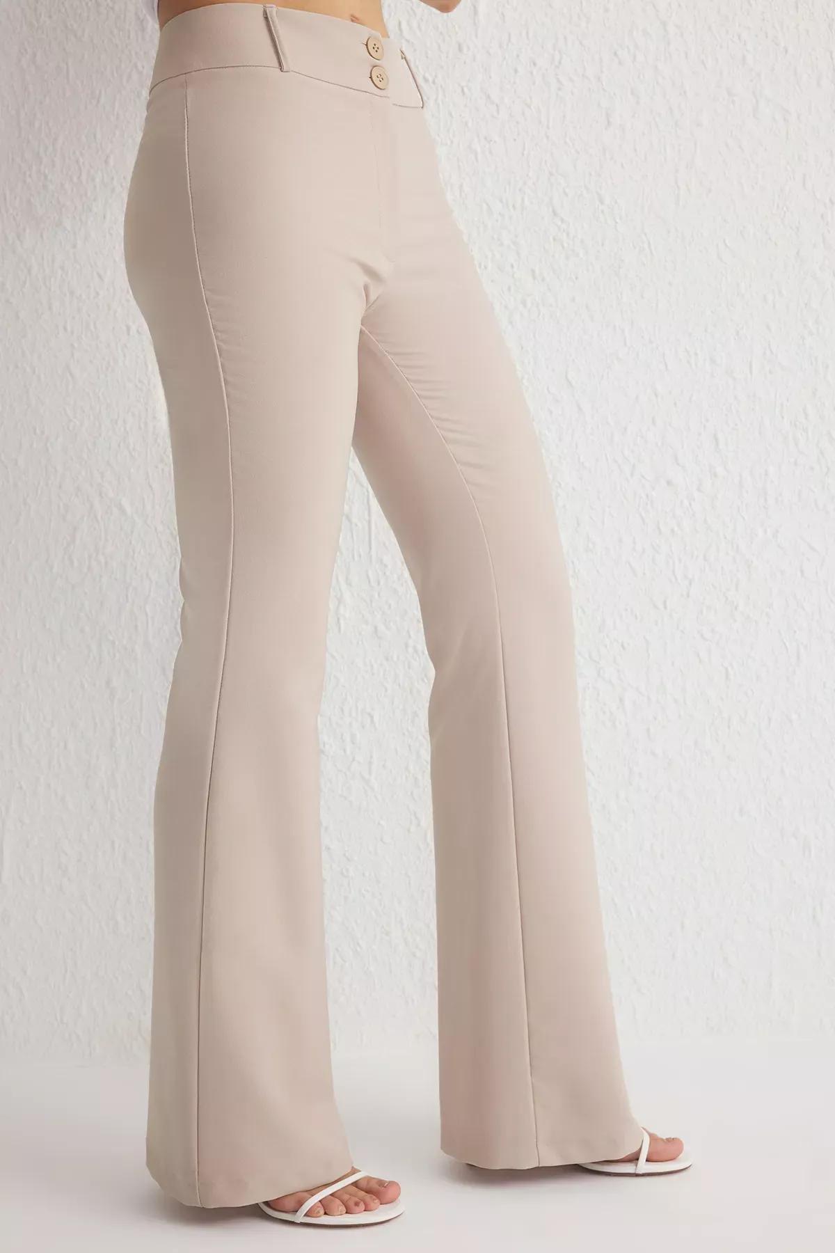 Brown Spanish Fit Trousers, , large image number 3