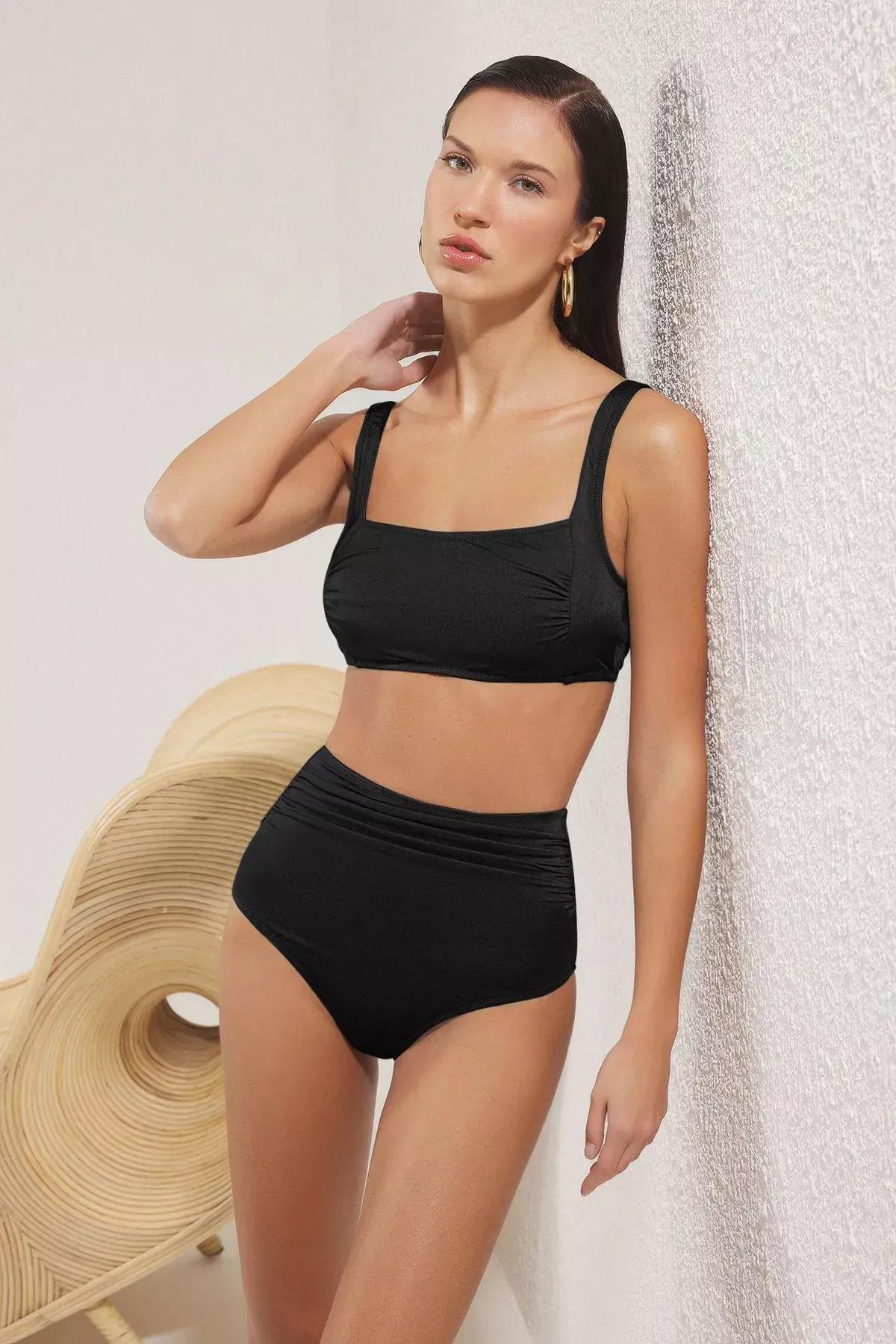 Black Bralettete Bikini Top, C101_2094, large image number 2