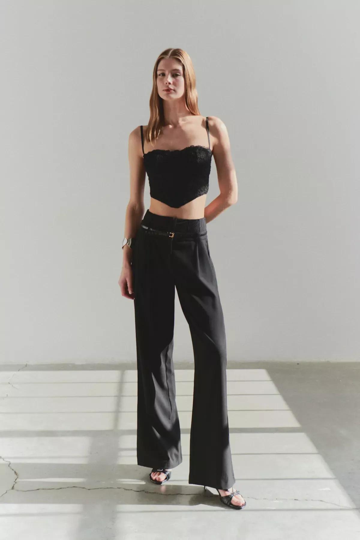 Black Tulle Corset Trousers, , large image number 4