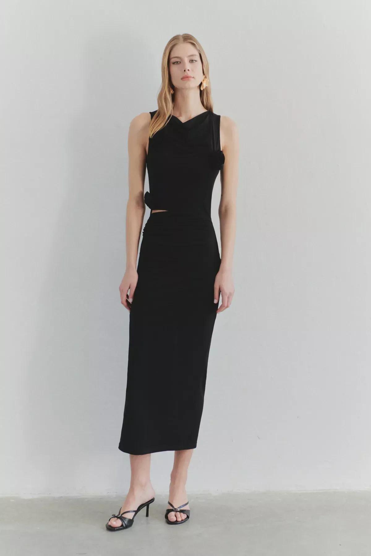 Black Limited Edition Bodycon Dress, BLACK, large image number 1