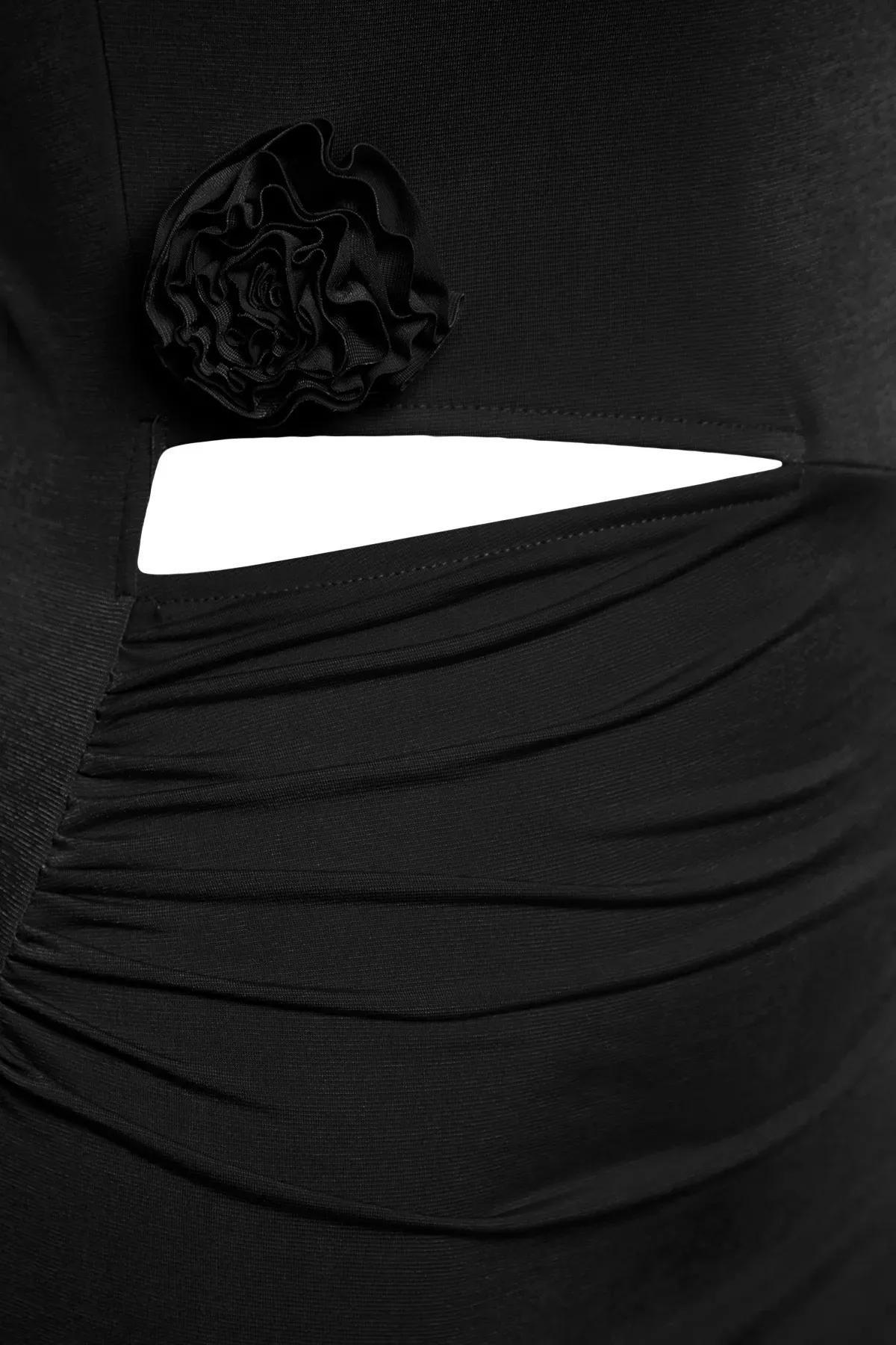Black Limited Edition Bodycon Dress, BLACK, large image number 6