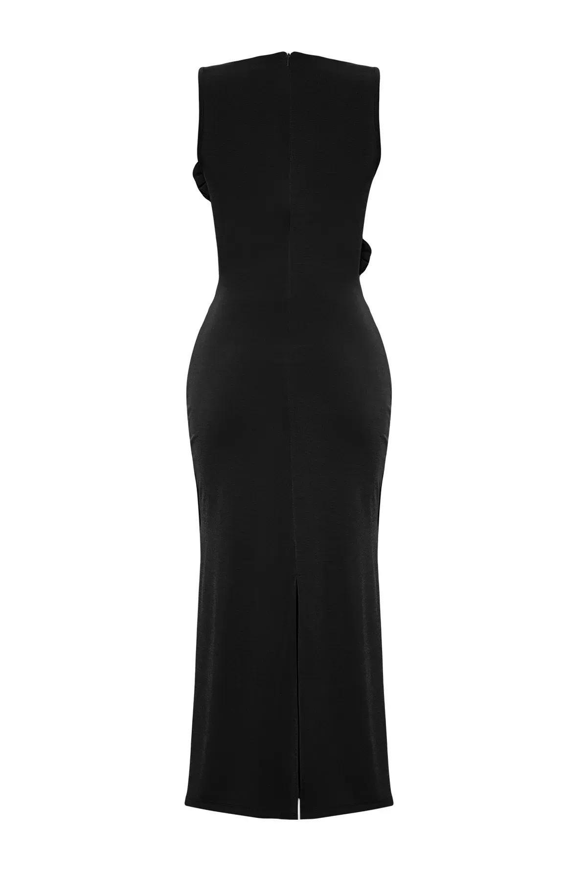 Black Limited Edition Bodycon Dress, BLACK, large image number 8