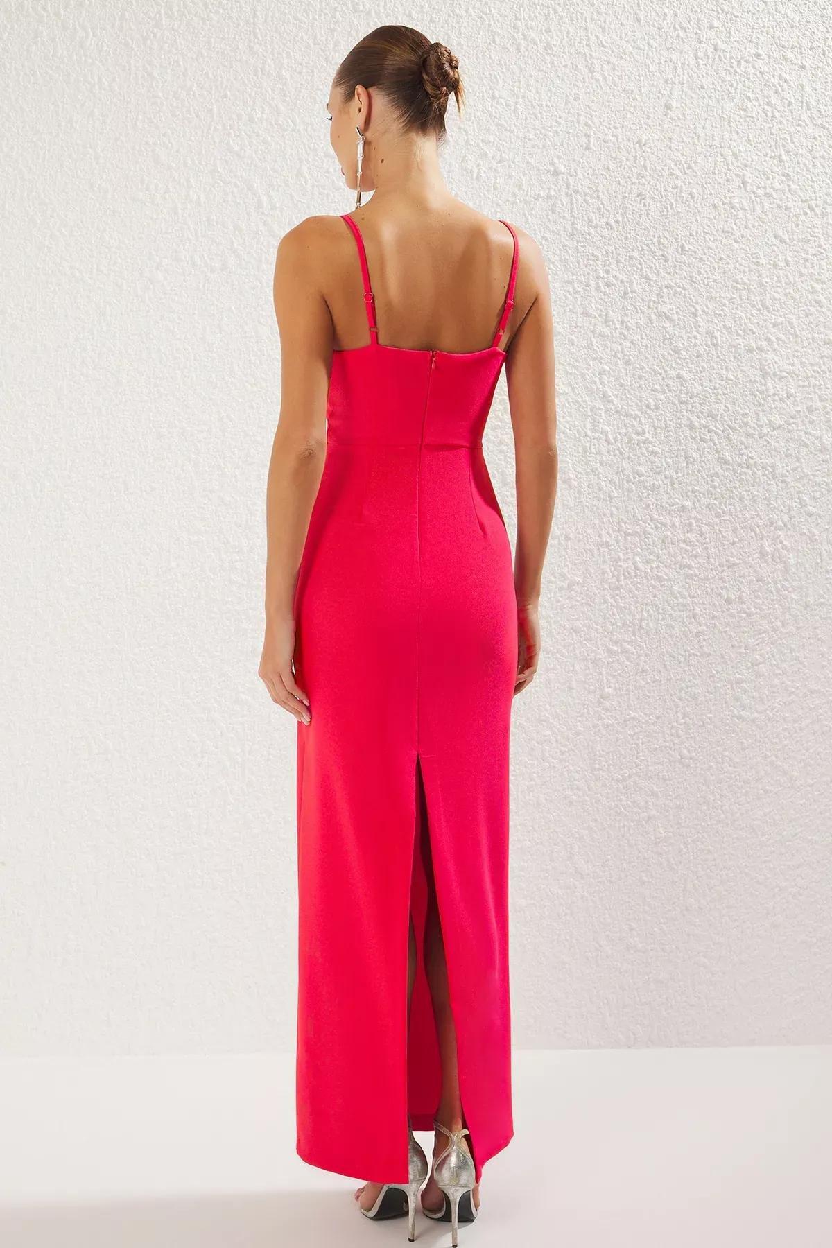 Pink Maxi Chic Occasionwear Dress, , large image number 4
