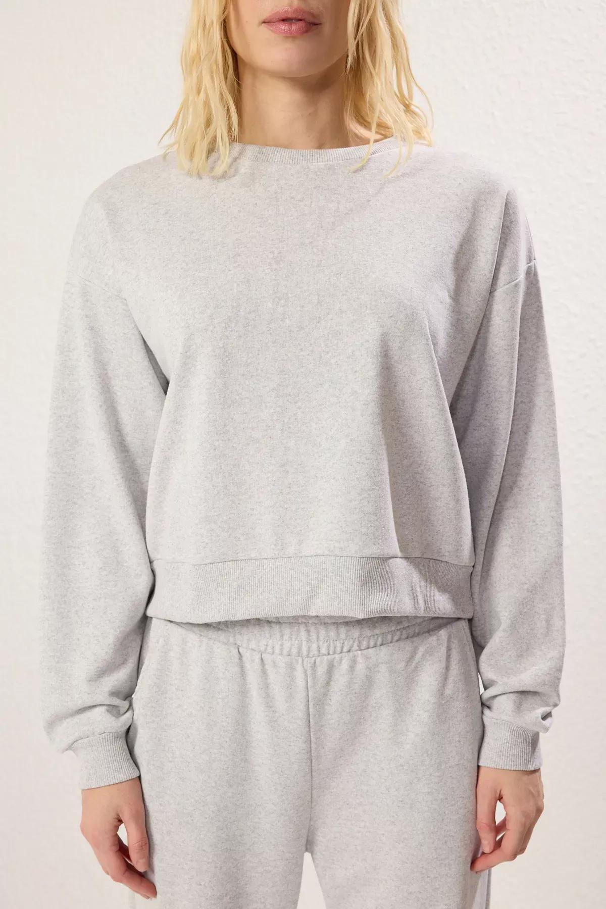 Grey Crew Neck Knit Tracksuit, , large image number 2