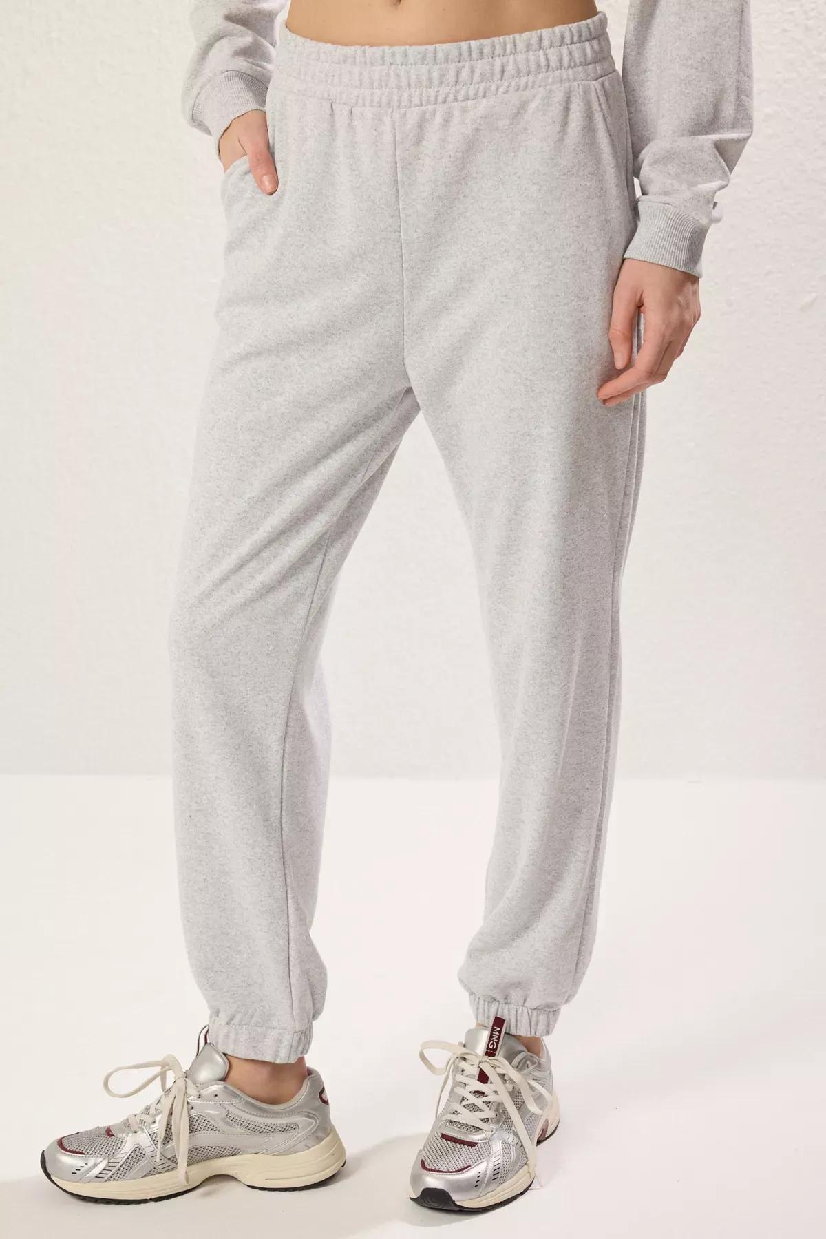 Grey Crew Neck Knit Tracksuit, , large image number 3