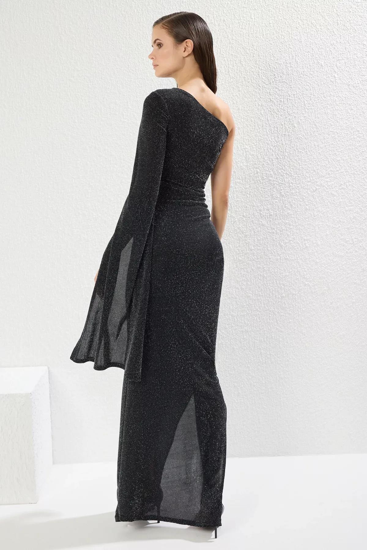 Grey Bodycon Maxi Occasionwear Dress, , large image number 4