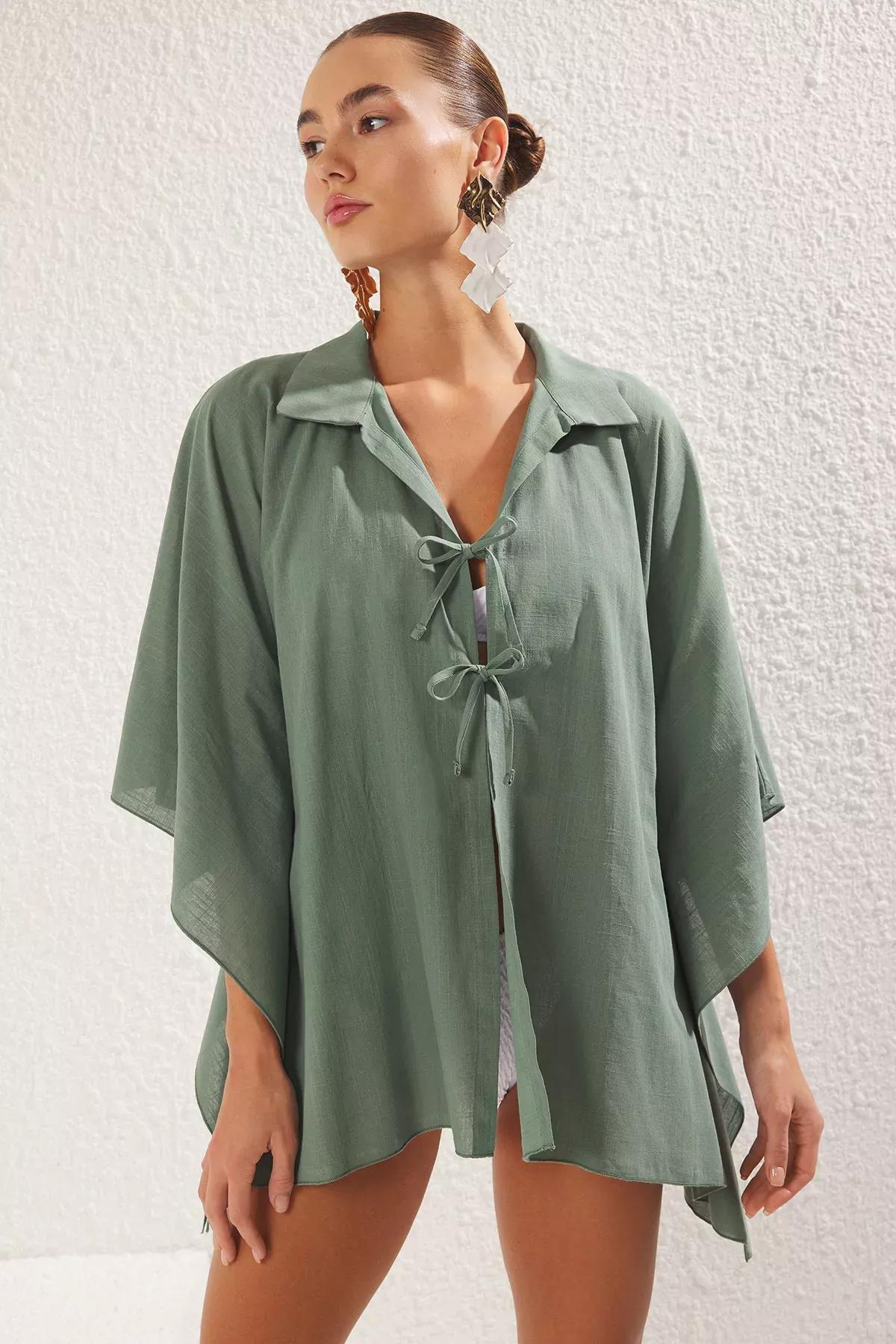 Green Flamed Beach Shirt, , large image number 1