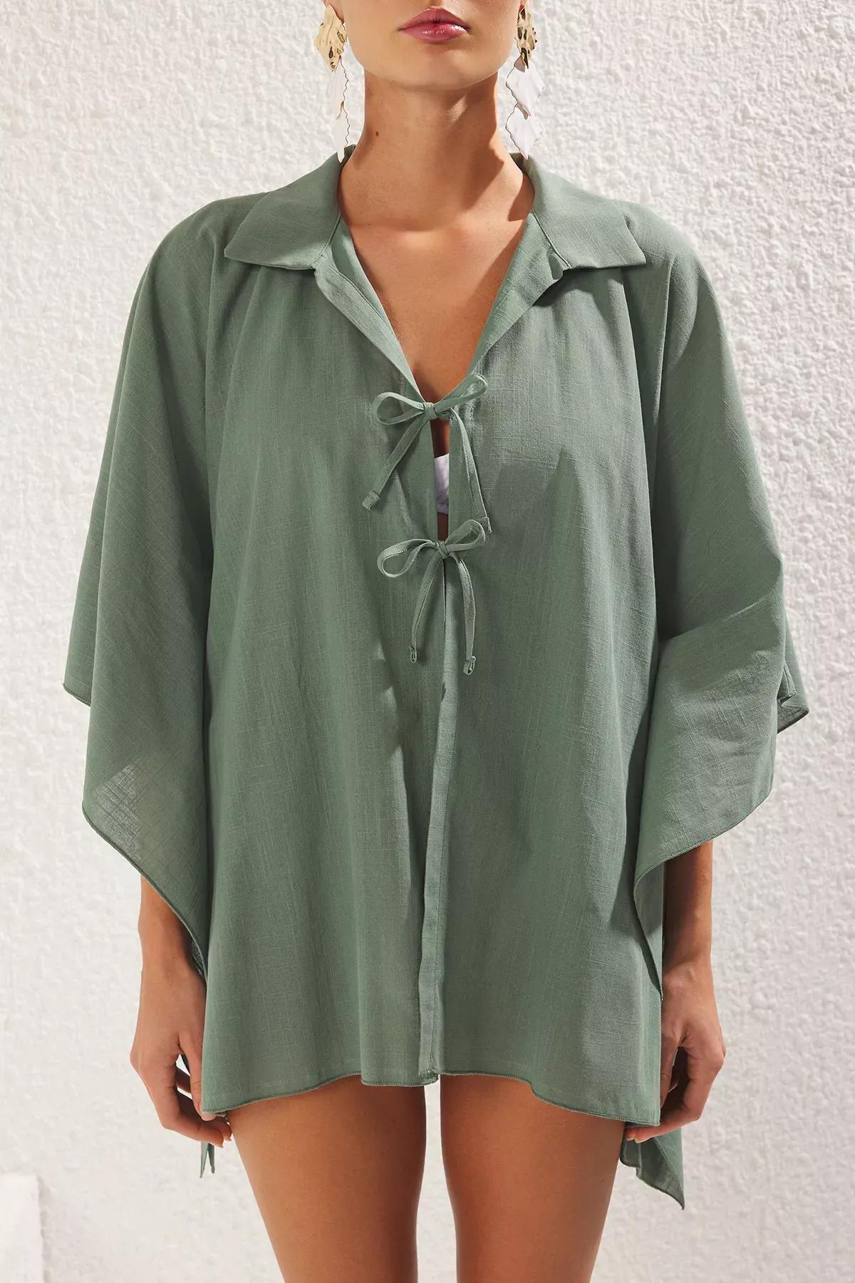 Green Flamed Beach Shirt, , large image number 2
