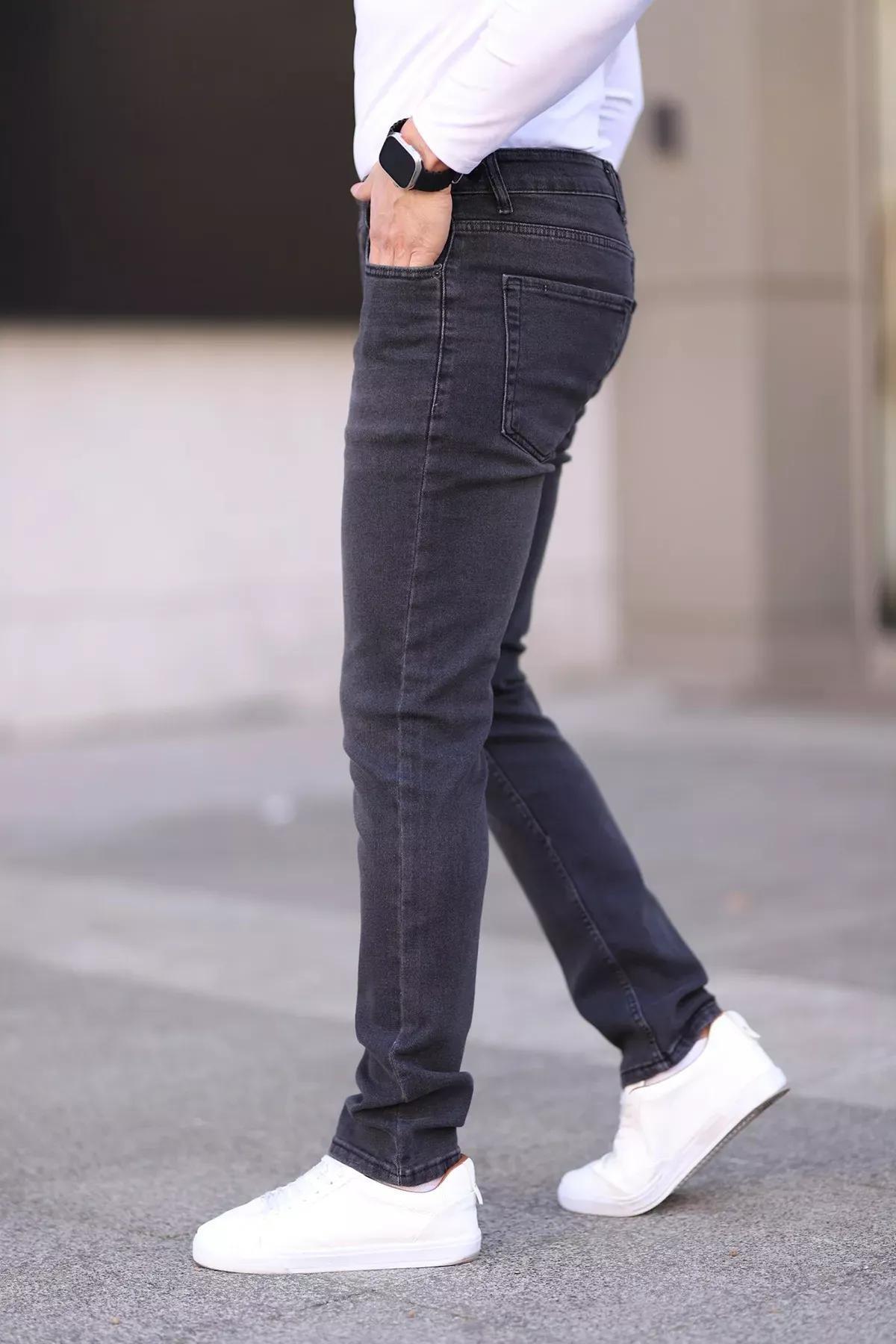 Grey Regular Jeans, , large image number 3