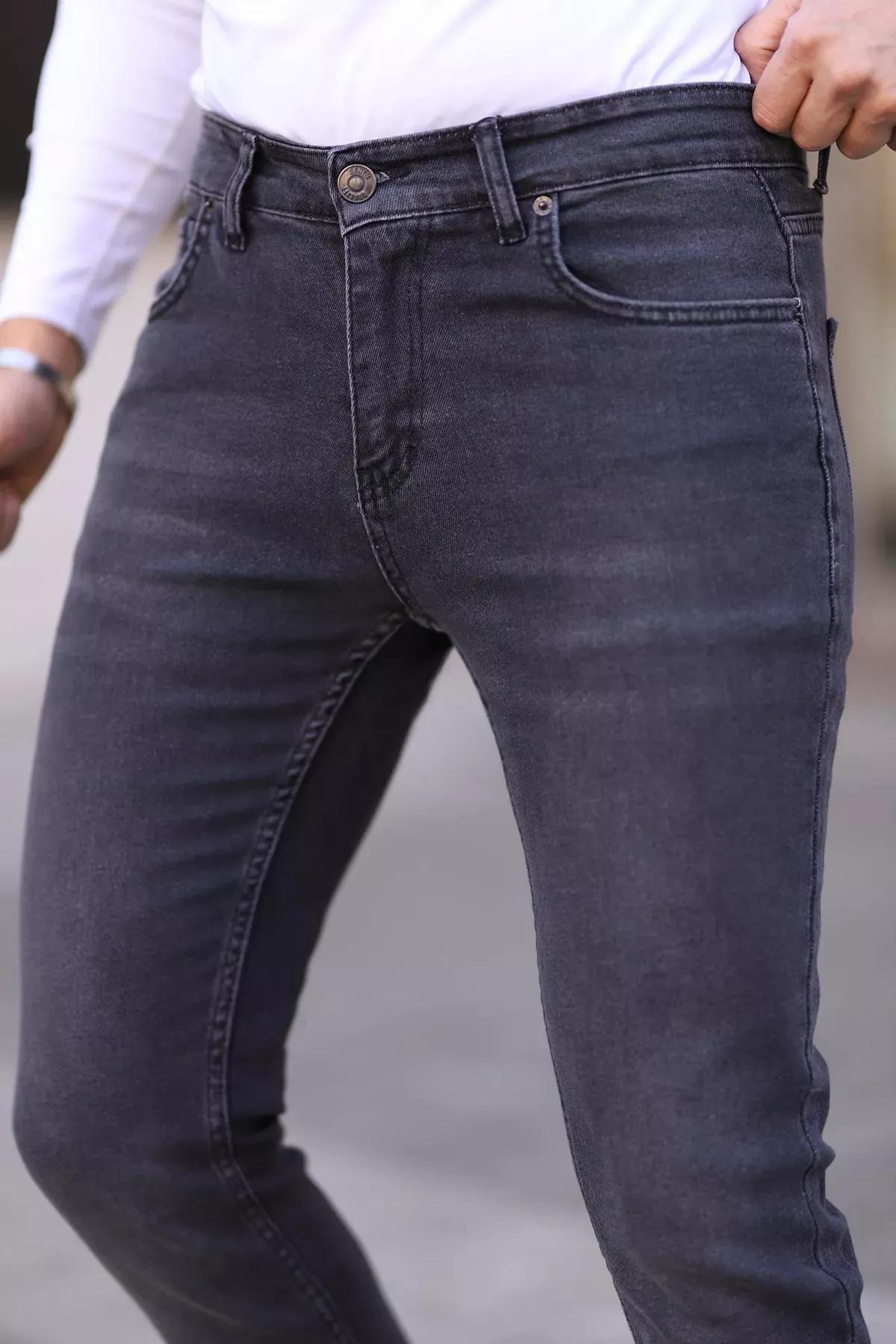 Grey Regular Jeans, , large image number 4