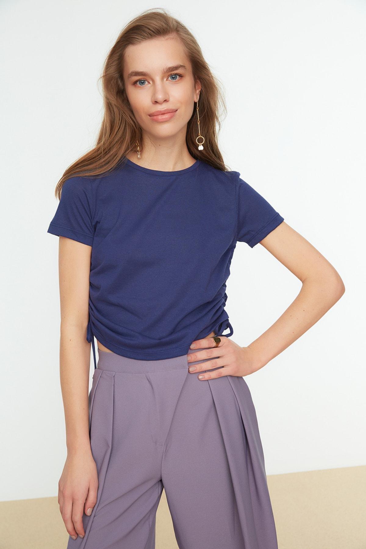 Navy Crew Neck T-Shirt, , large image number 2