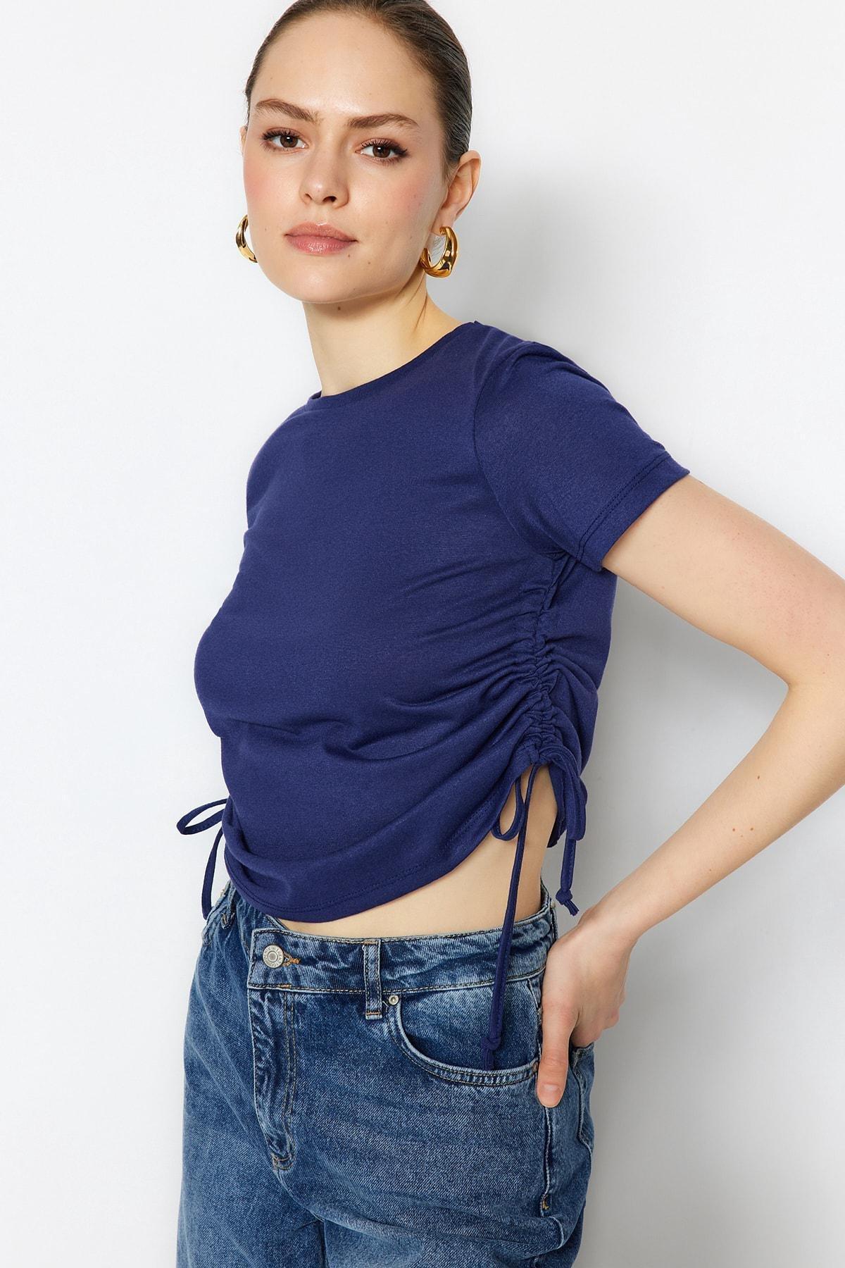 Navy Crew Neck T-Shirt, , large image number 3