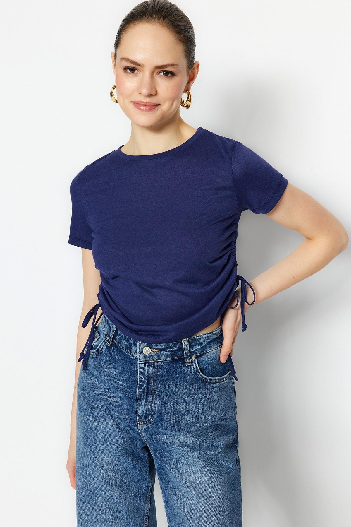Navy Crew Neck T-Shirt, , large image number 4