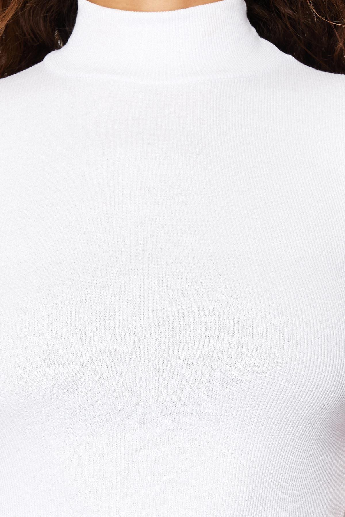 White Fitted Blouse, , large image number 9