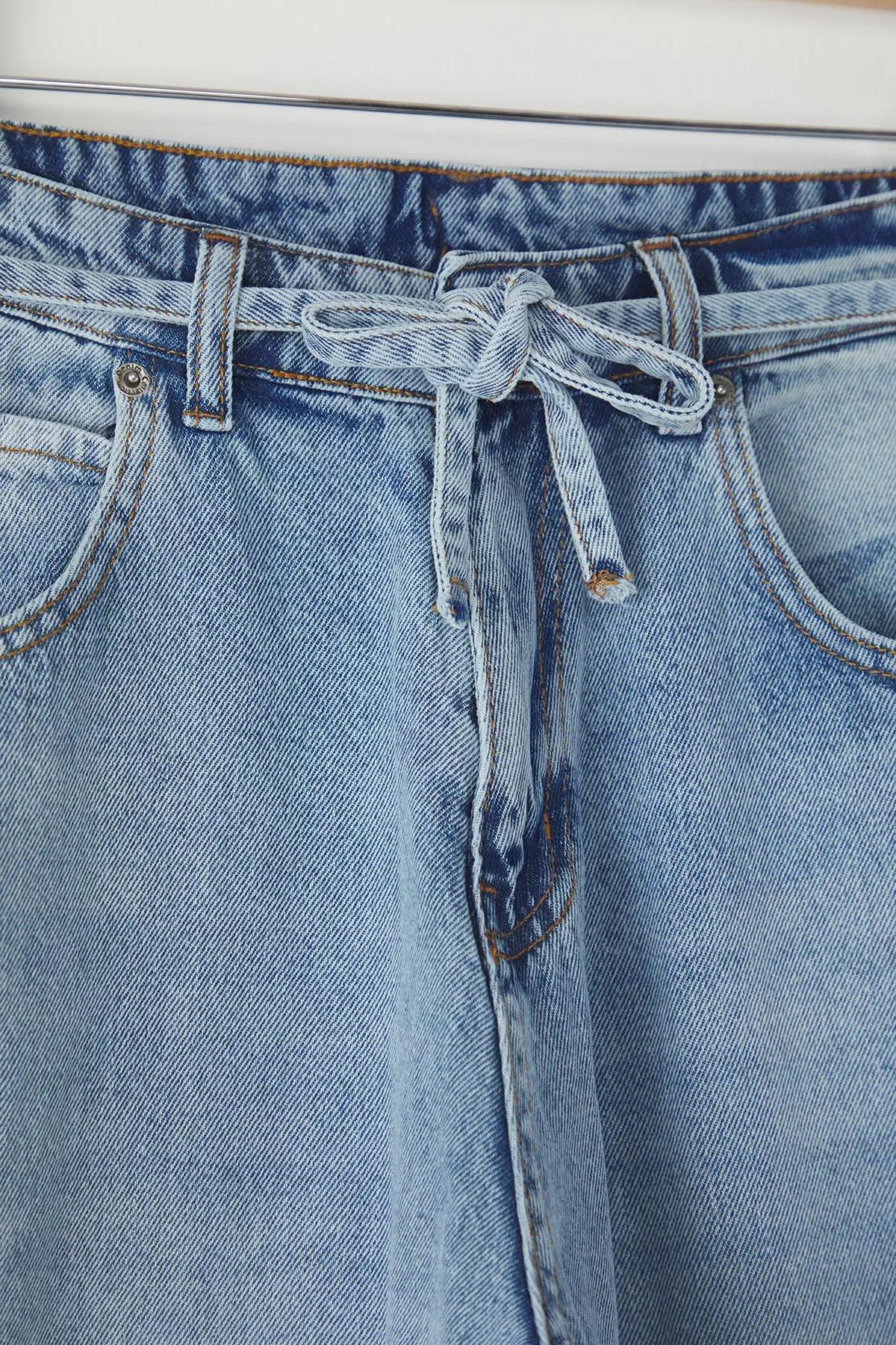 Blue Baggy Fit Loose Jeans, , large image number 5