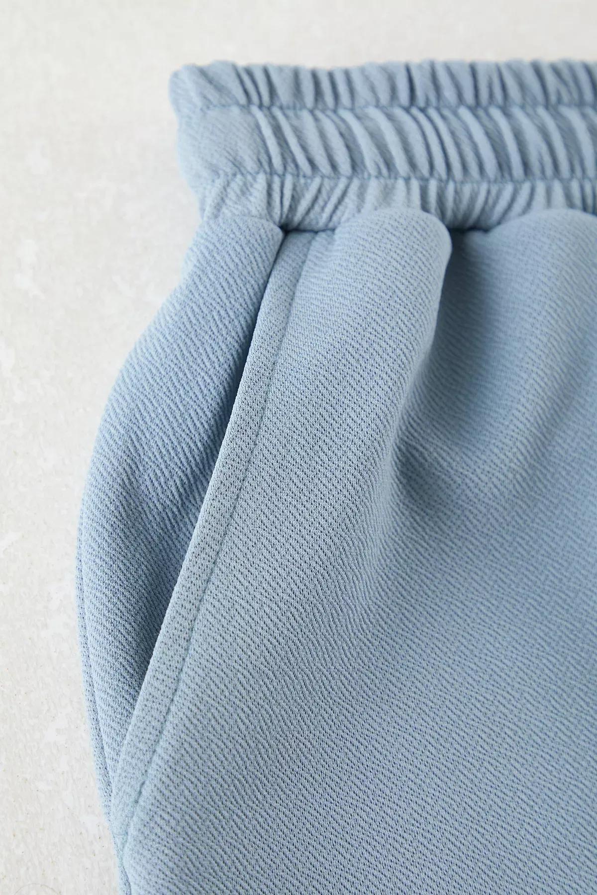 Blue Textured Basic Shorts, , large image number 2