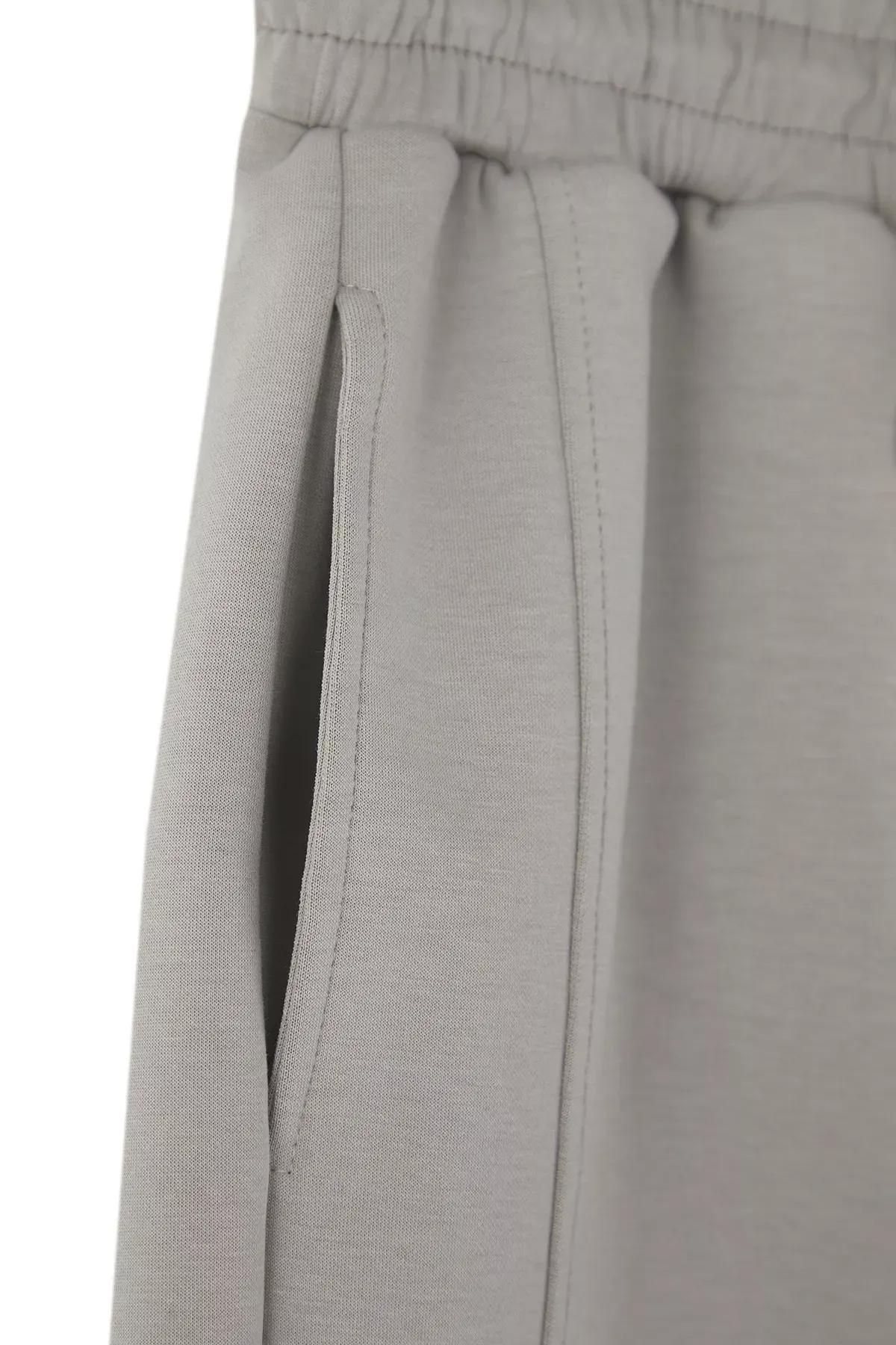 Navy Knit Detailed Puffer Jacket, C101_1653, medium