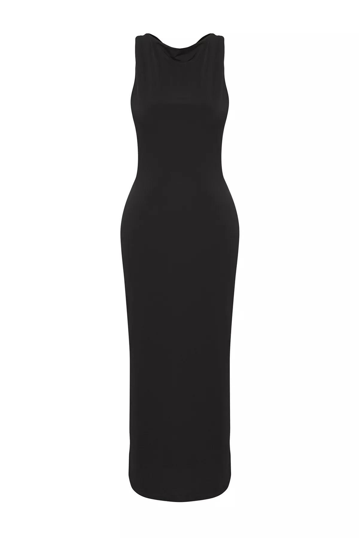 Black Limited Edition Bodycon Maxi Dress, BLACK, large image number 0