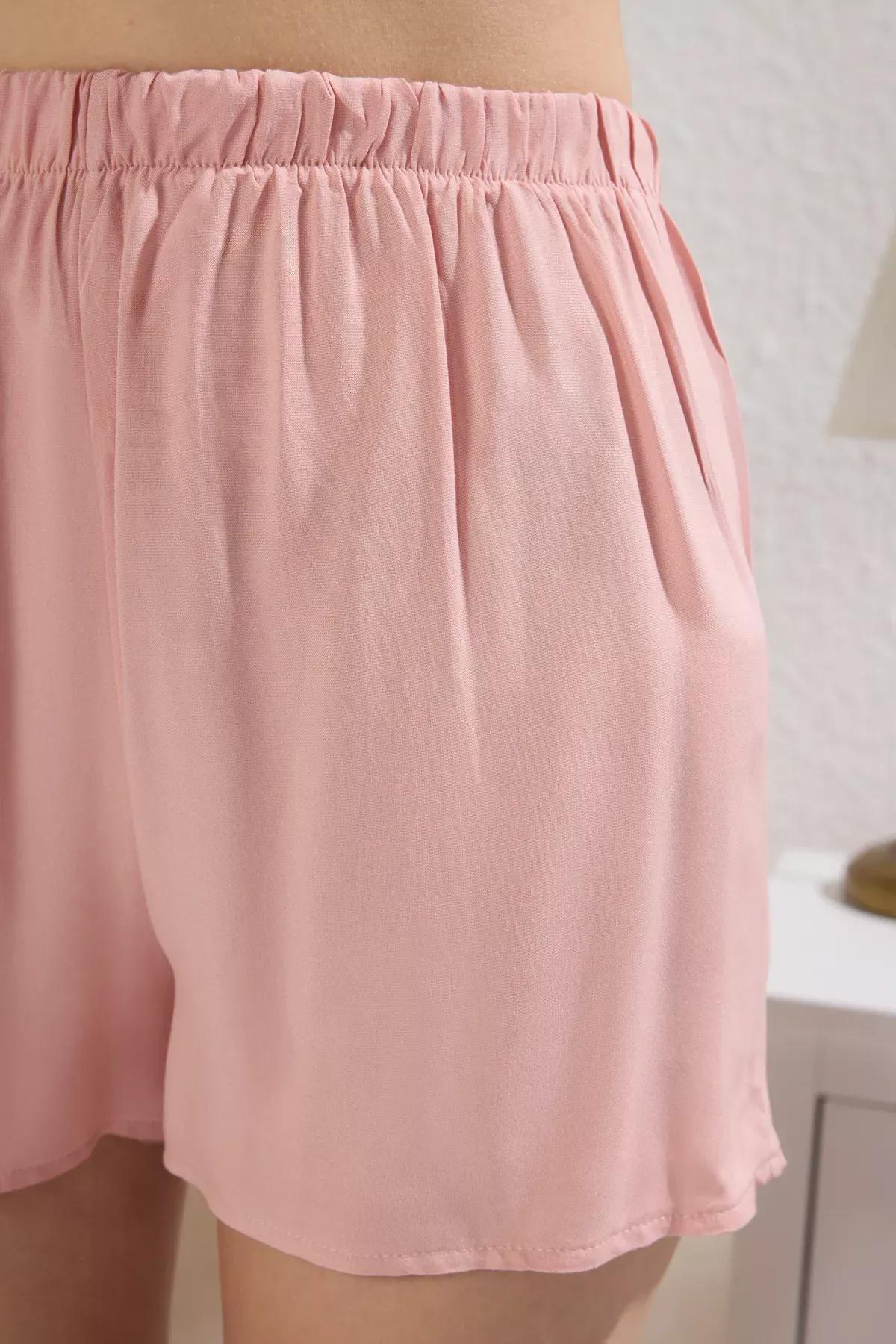 Pink Piping Shorts Set, , large image number 2
