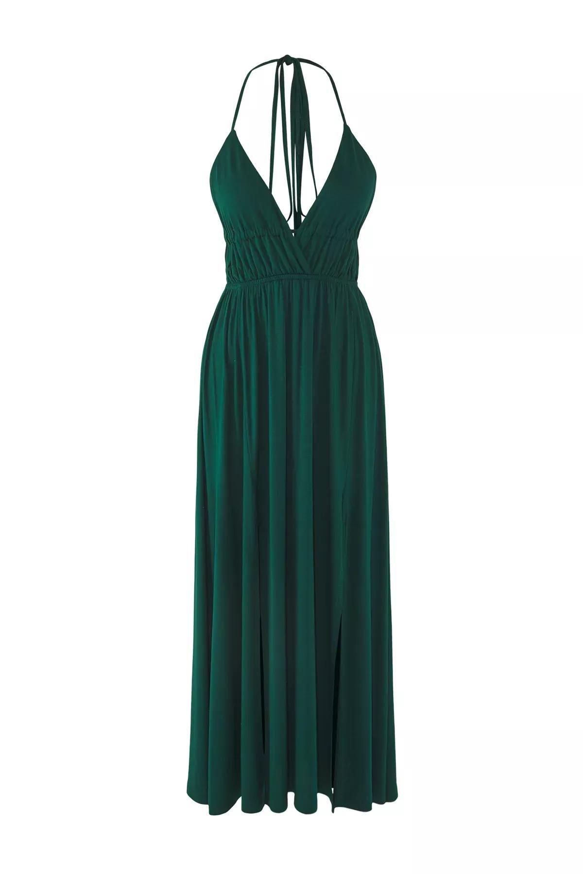 Green Cutout Beach Dress, Emerald, large image number 4