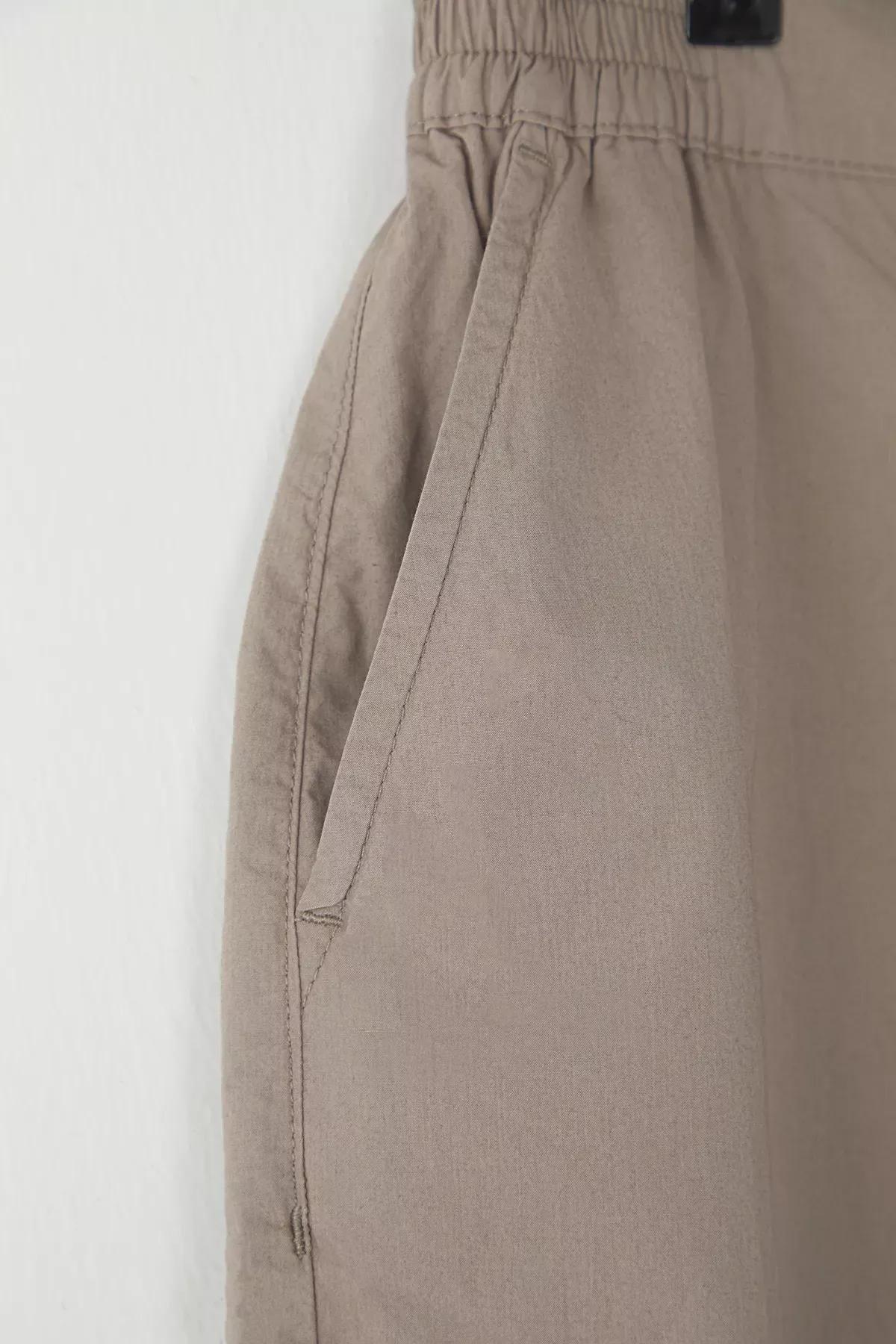 Stone Plus-Size Woven Trousers, STONE, large image number 2