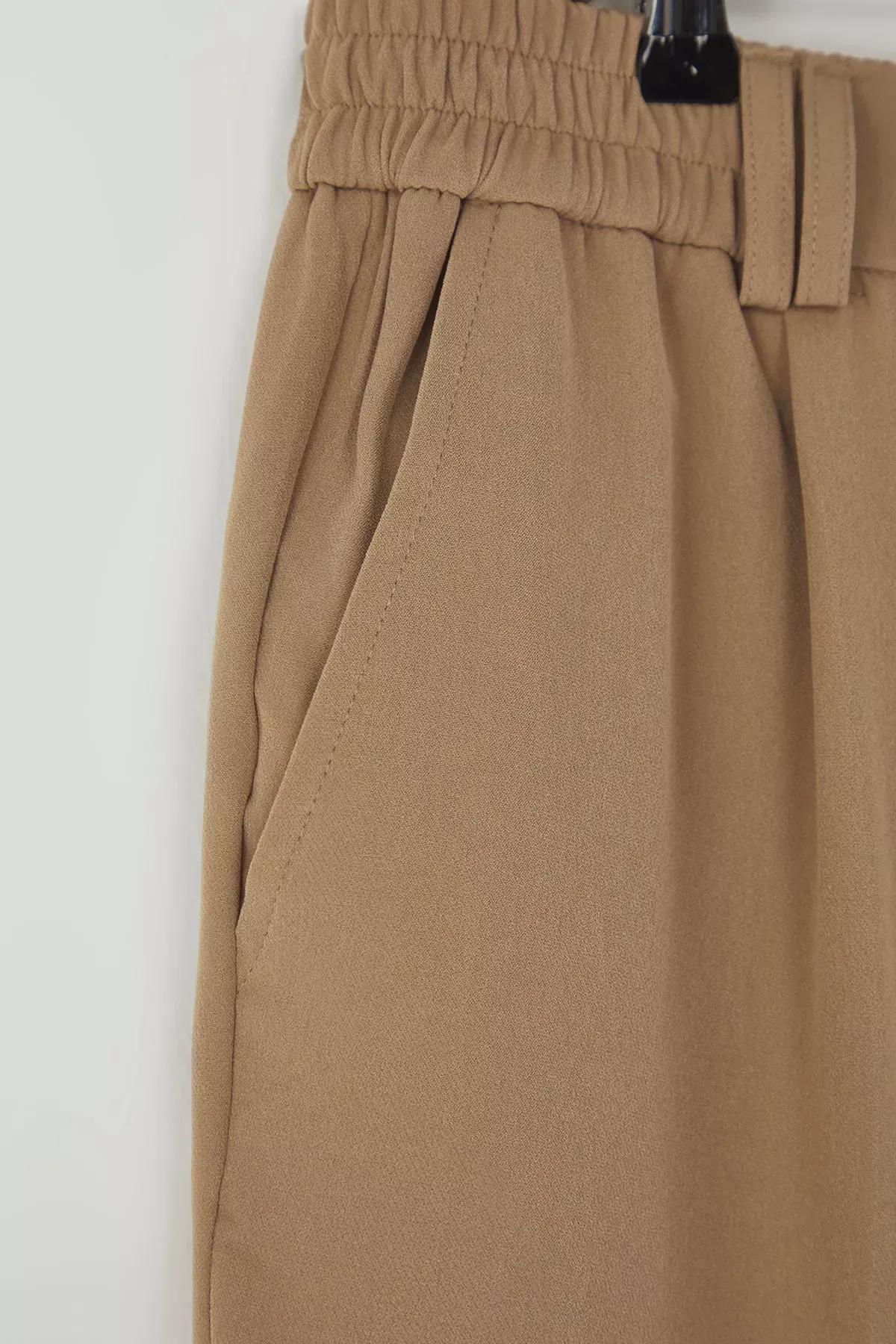 Beige Relaxed Woven Body Trousers, , large image number 3
