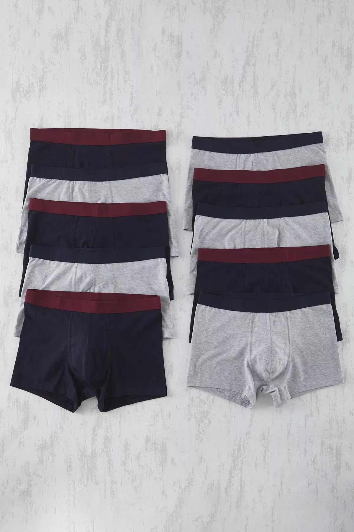 Grey-Blue Boxers, set of 10, , large image number 0