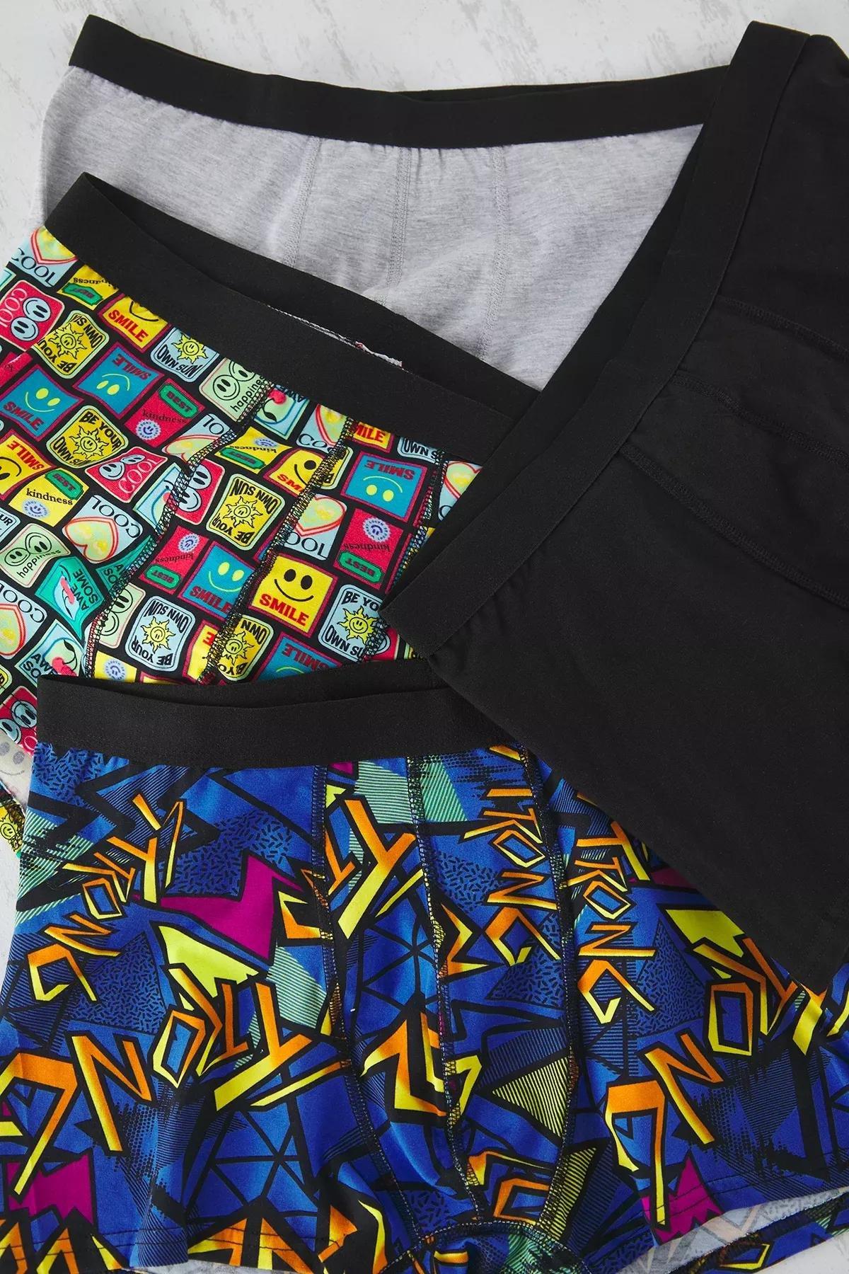 Multicolour Boxers, set of 3, , large image number 1