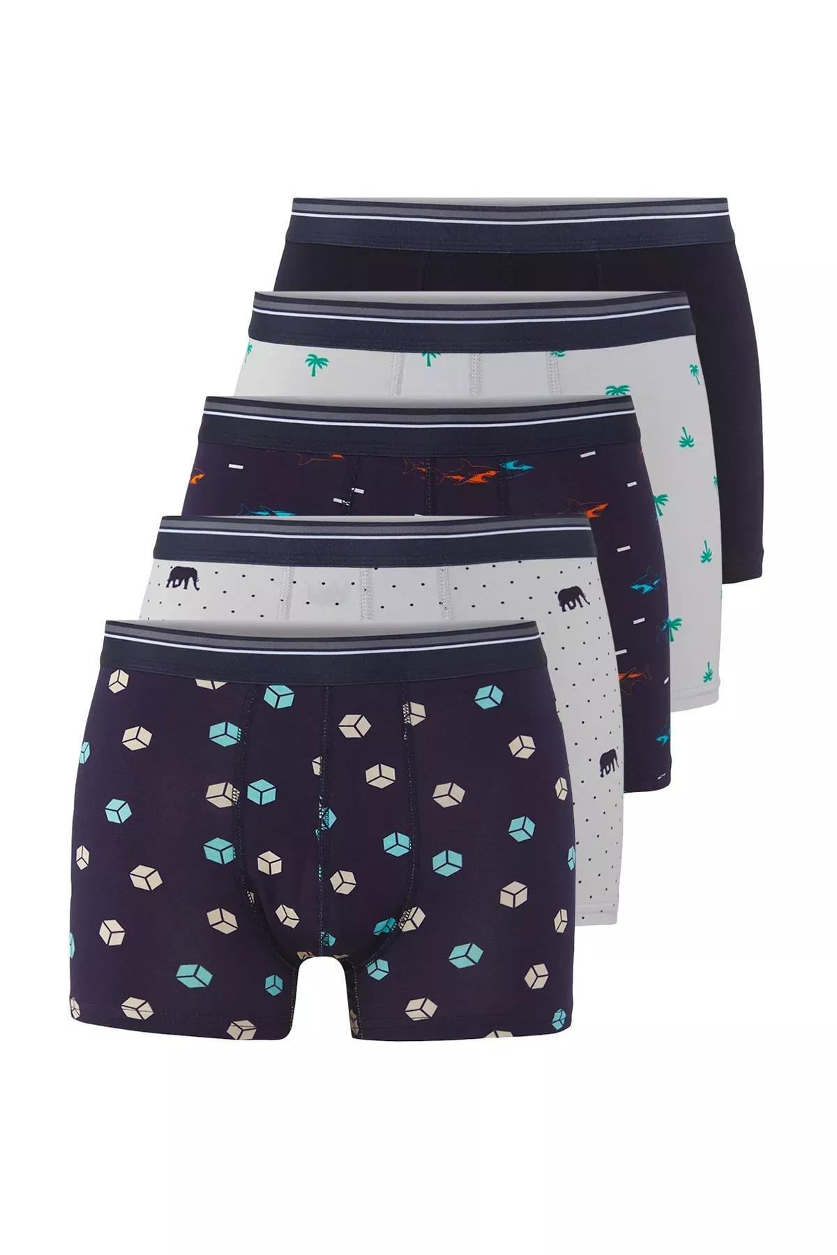 Multicolour Patterned Boxers, set of 3, , large image number 0