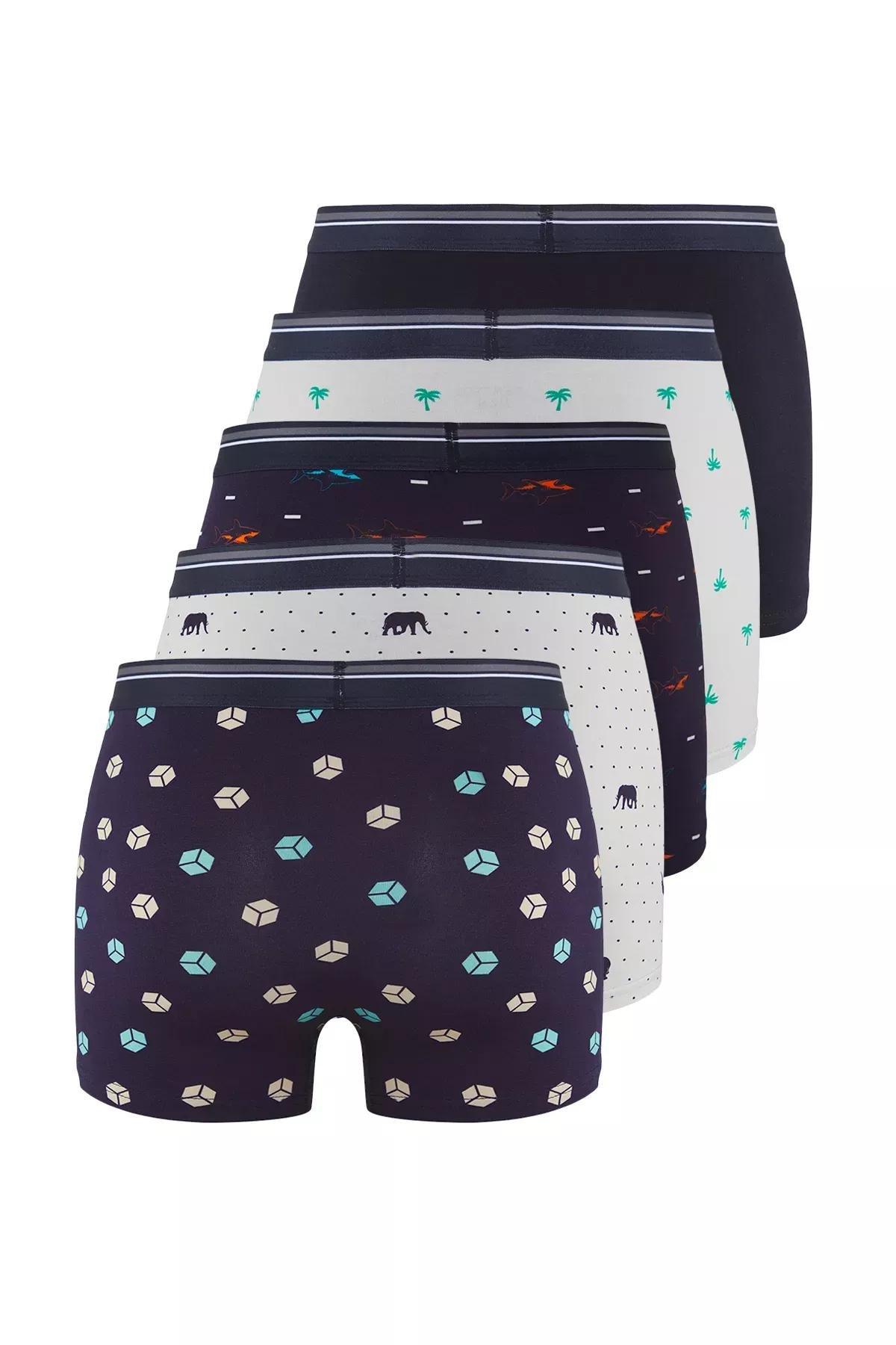 Multicolour Patterned Boxers, set of 3, , large image number 1