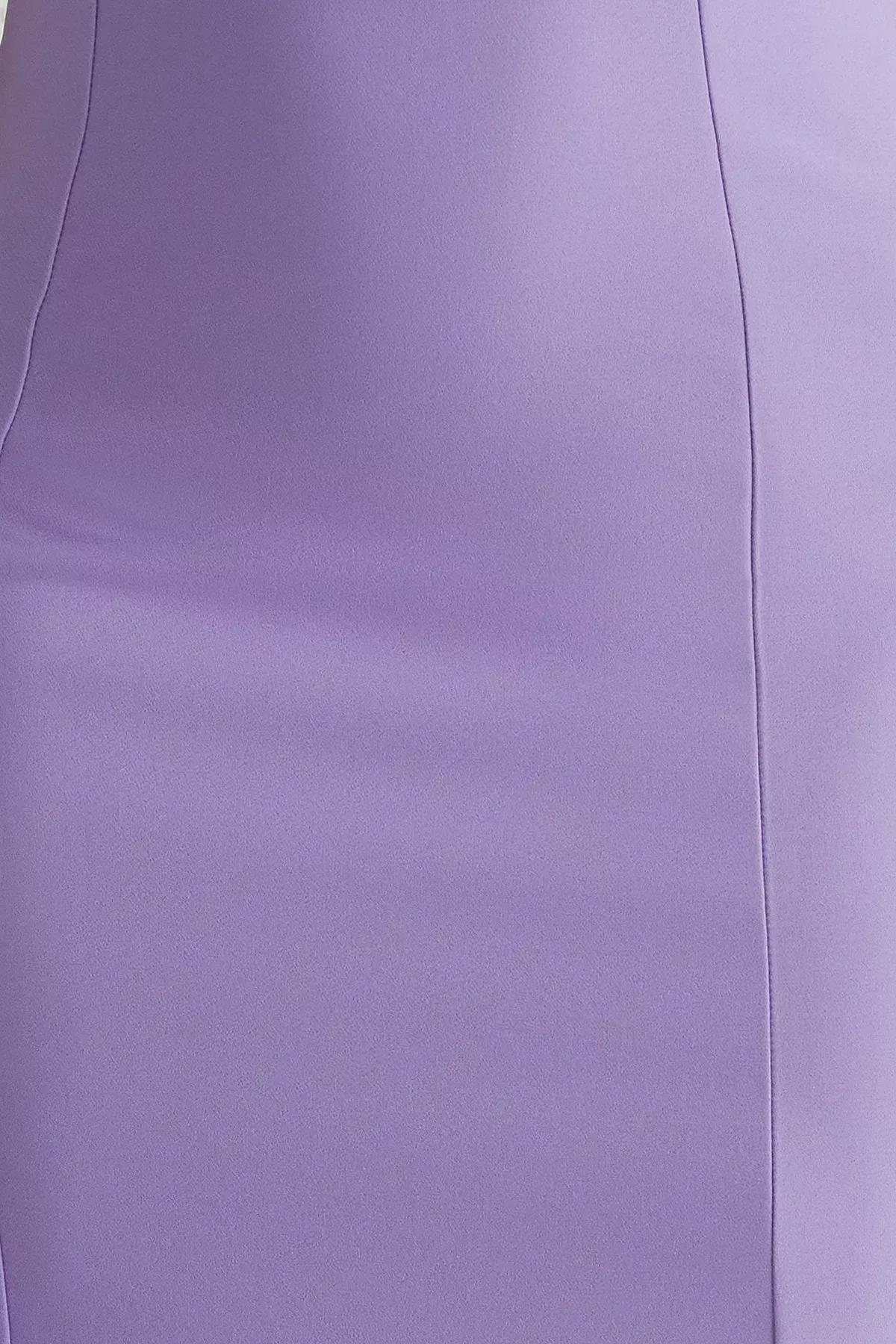 Purple Body-Fitting Midi Chic Dress, , large image number 3