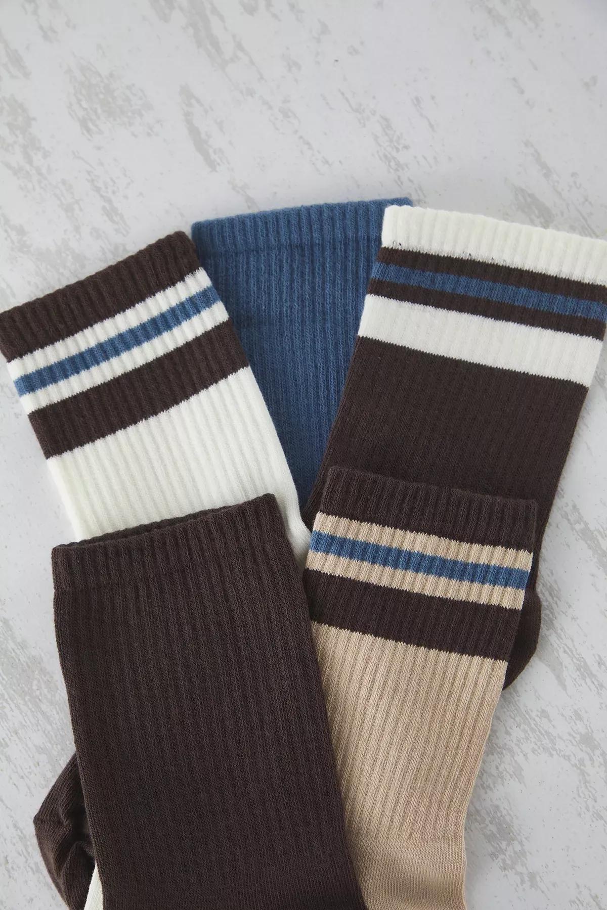 Beige Unisex Socks, set of 5, Very colorful, large image number 0