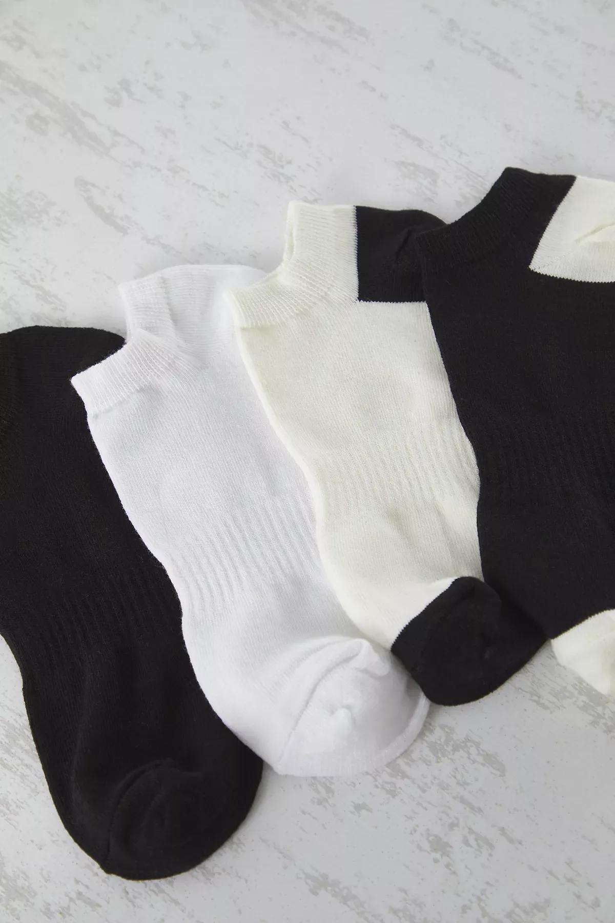 Black-Beige Unisex Set of 4 Socks, Very colorful, large image number 1