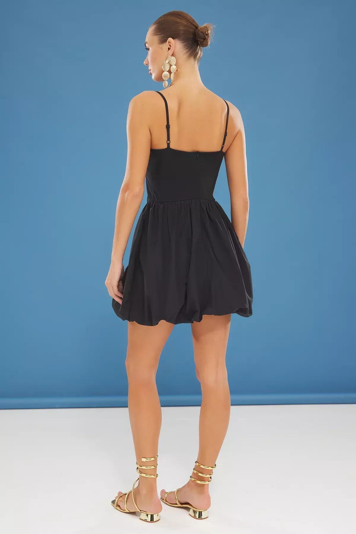 Black A-Line Dress, , large image number 4