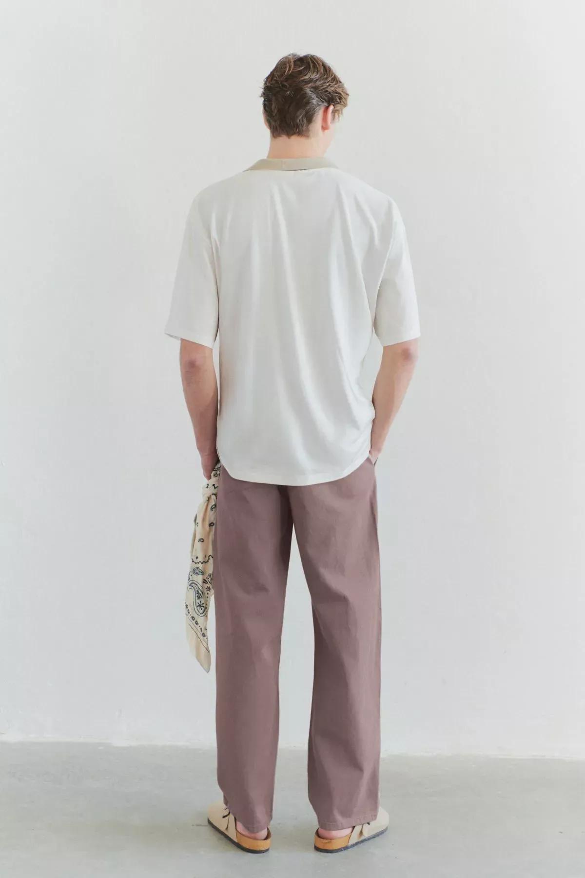 Brown Wide Leg Trousers, , large image number 2