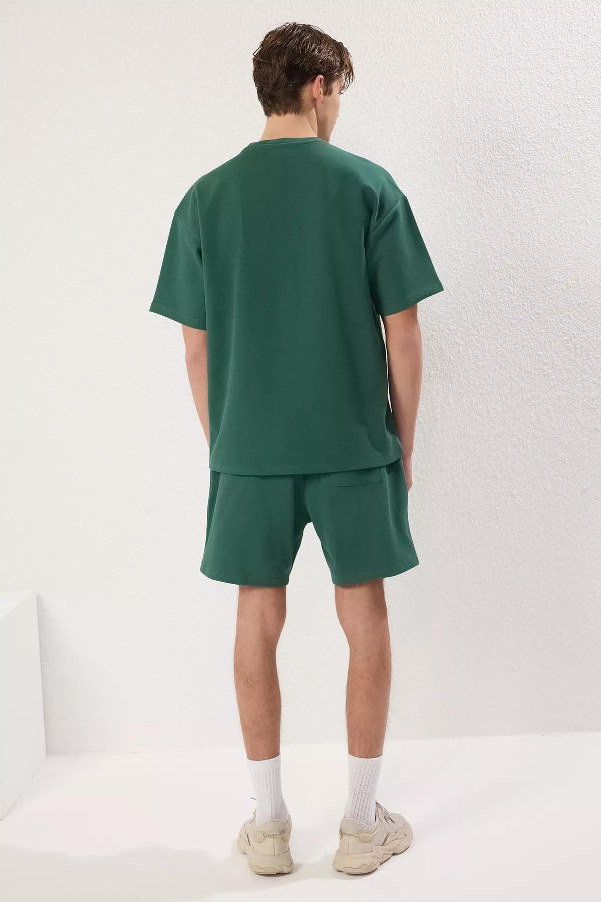 Green Oversize Tracksuit Set, Emerald, large image number 3
