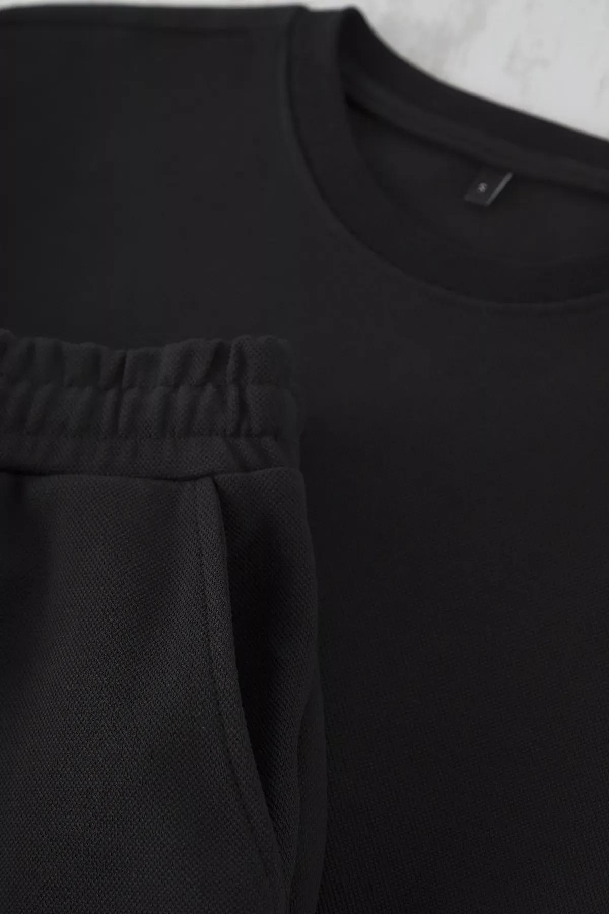 Black Oversized T-Shirt Set, , large image number 5