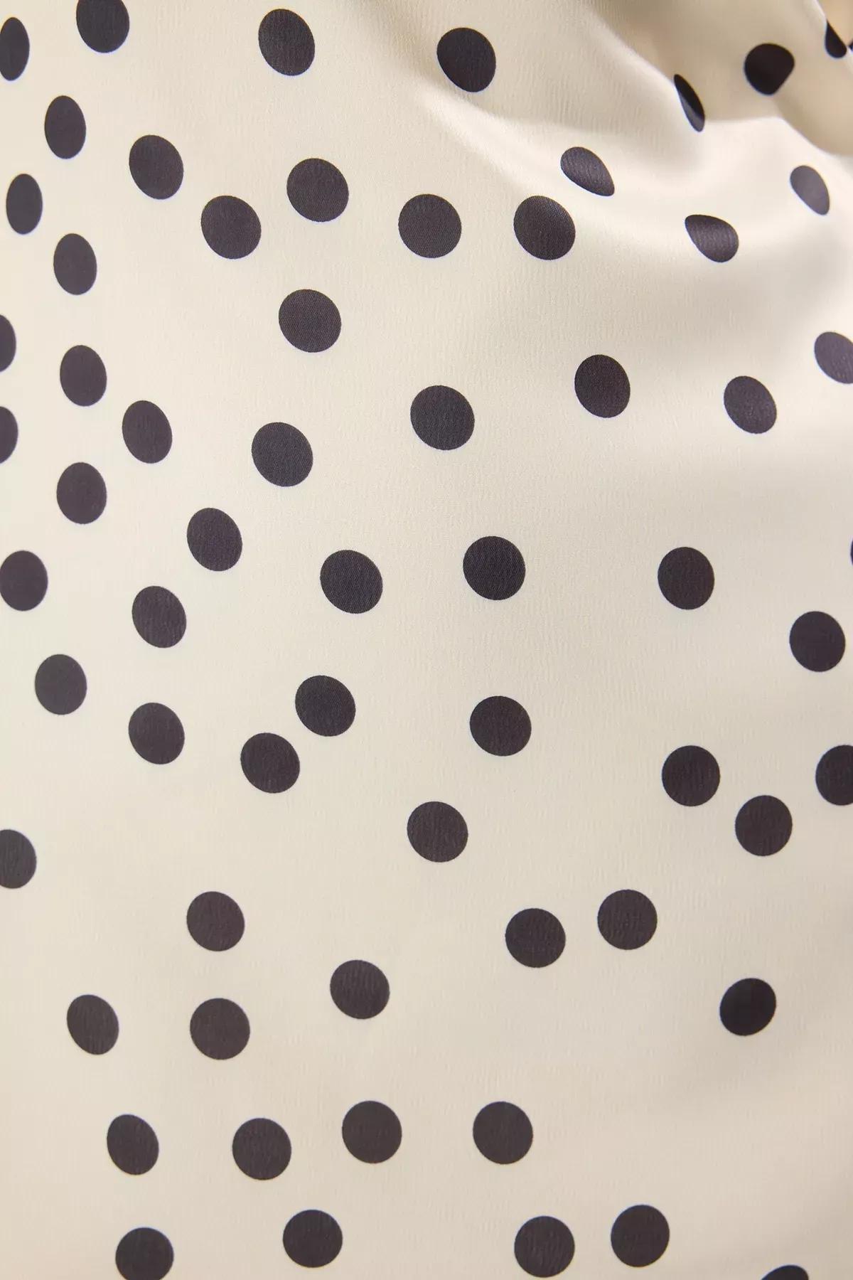 Multicolour Polka Dot Satin Dress, , large image number 2