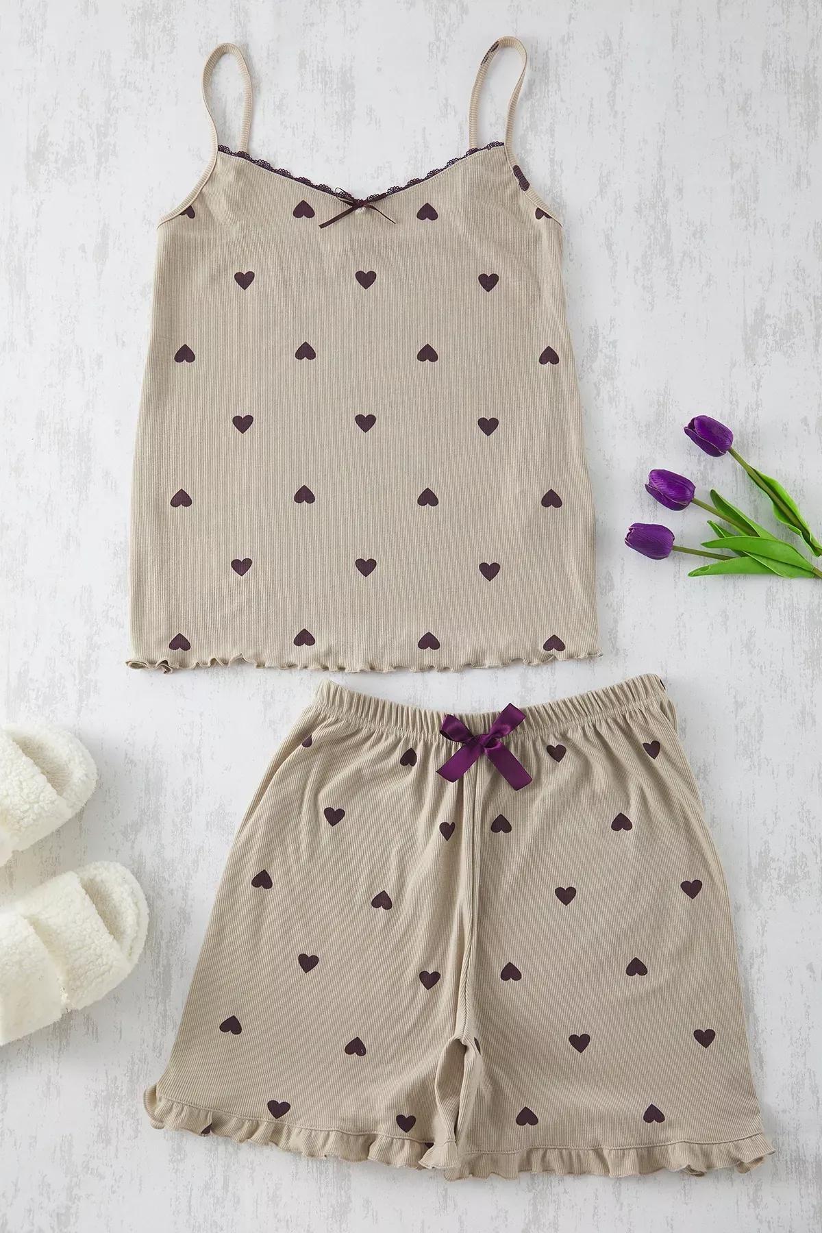 Green Patterned Knitted Pyjamas Set, C101_1687, large image number 0
