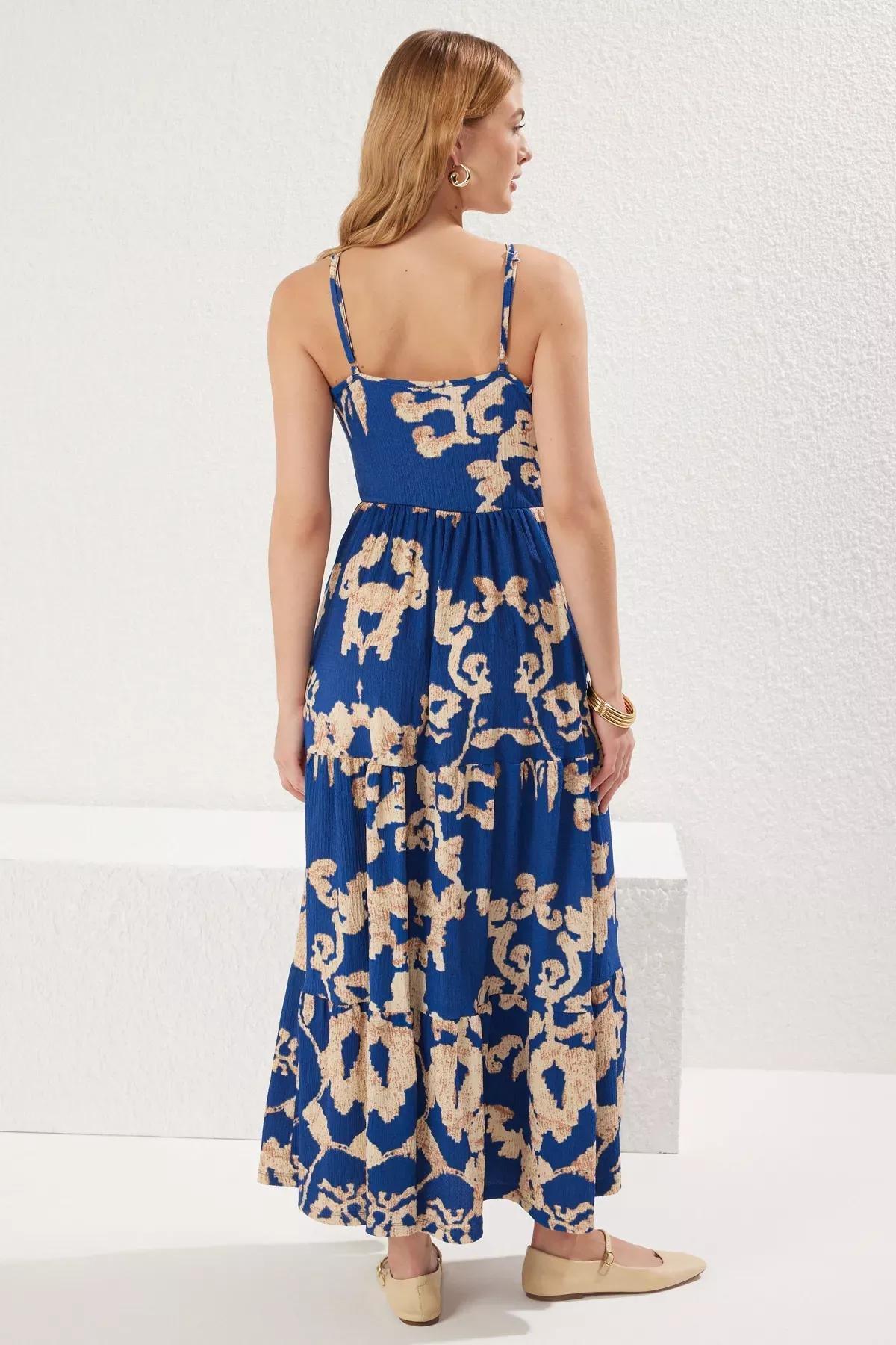 Printed Abstract Skater Maxi Dress, , large image number 4