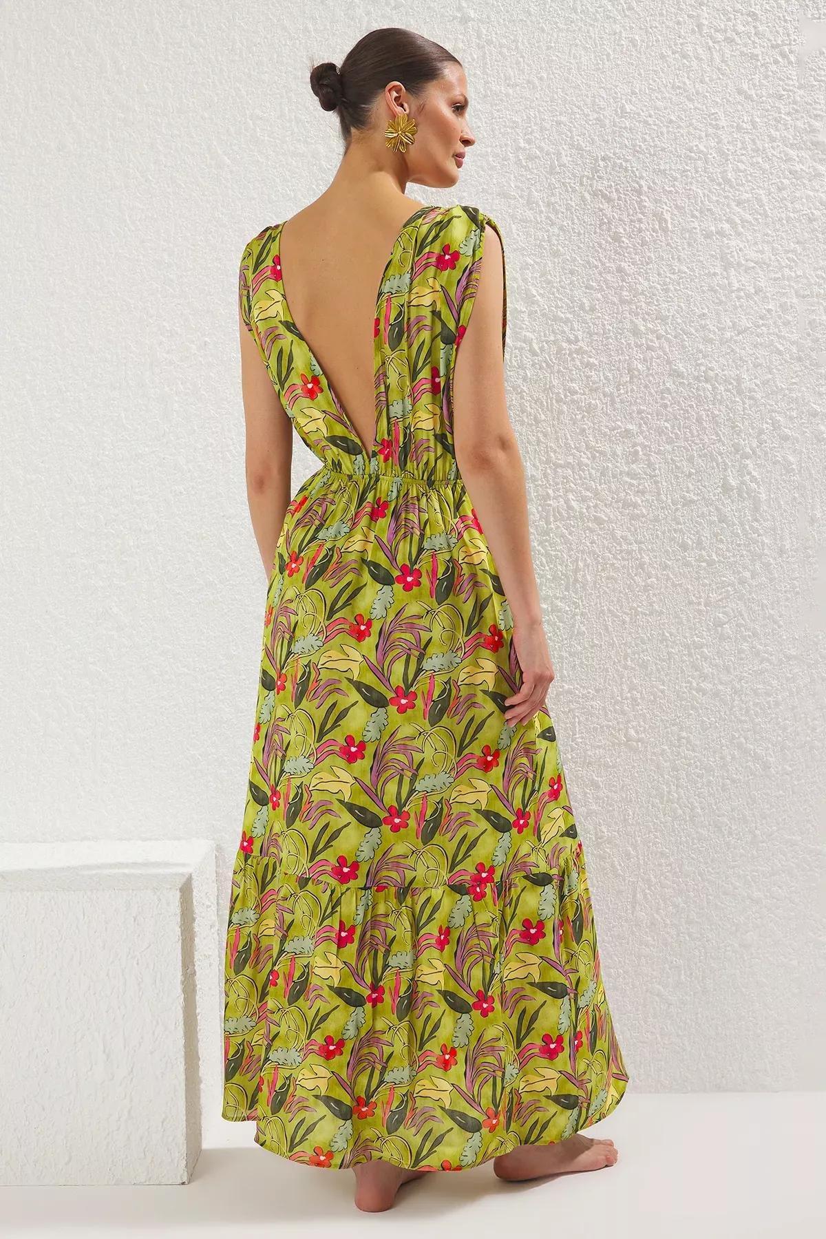 Multicolour Floral Maxi Dress, Very colorful, large image number 6