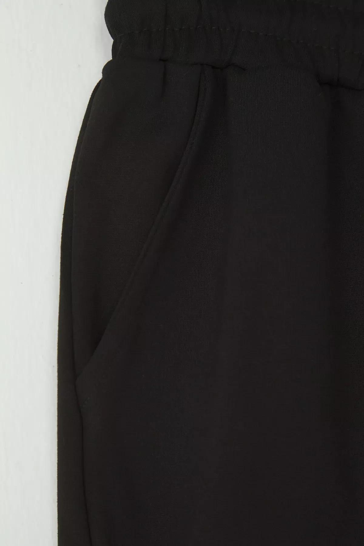 Black London Textured Bermuda Shorts, BLACK, large image number 5