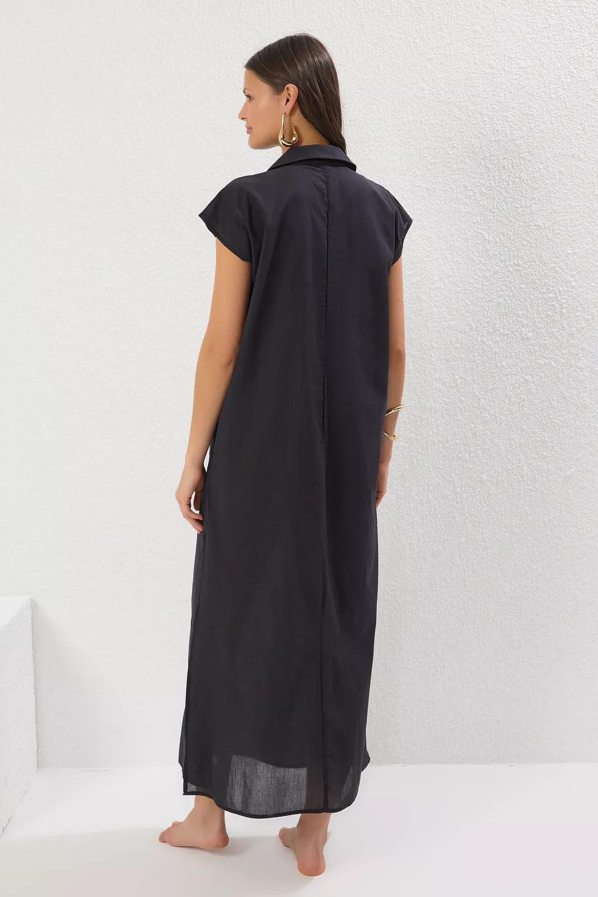 Black Midi Dress, , large image number 3