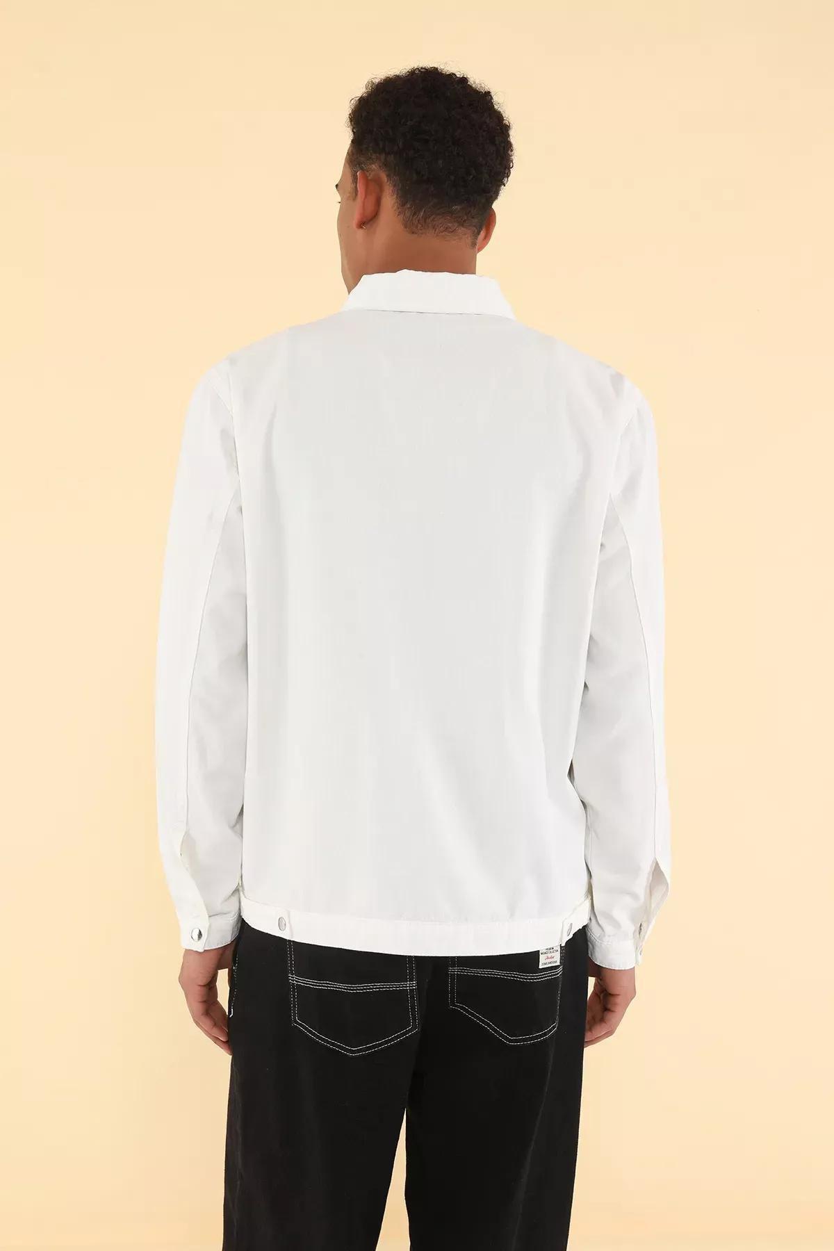 Beige Regular Jacket, , large image number 4