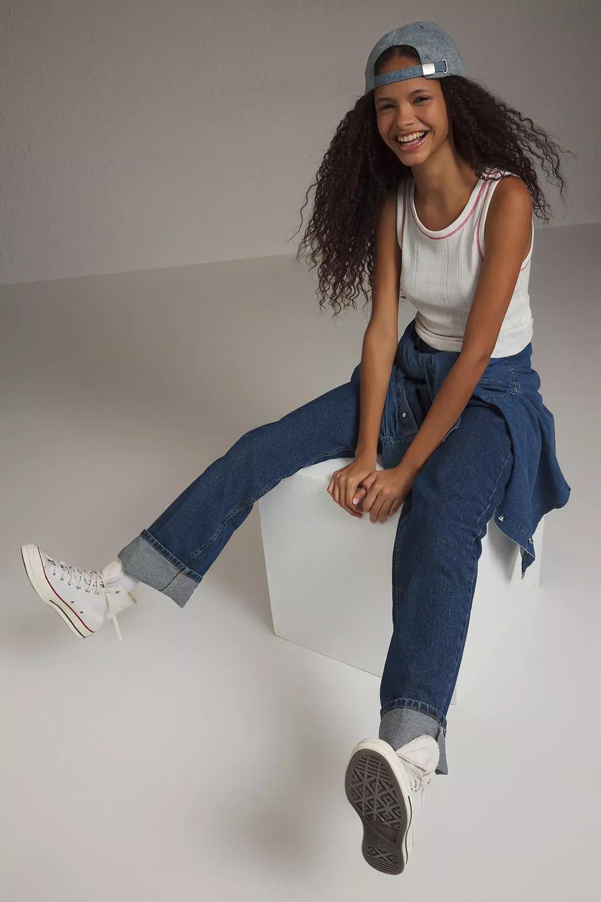 Beige Pointel Textured Crop Tank Top, Ecru, medium